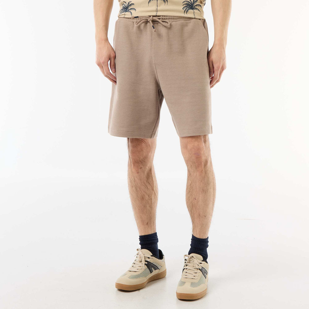 Bermuda de felpa ligera (felpa) BEIGE