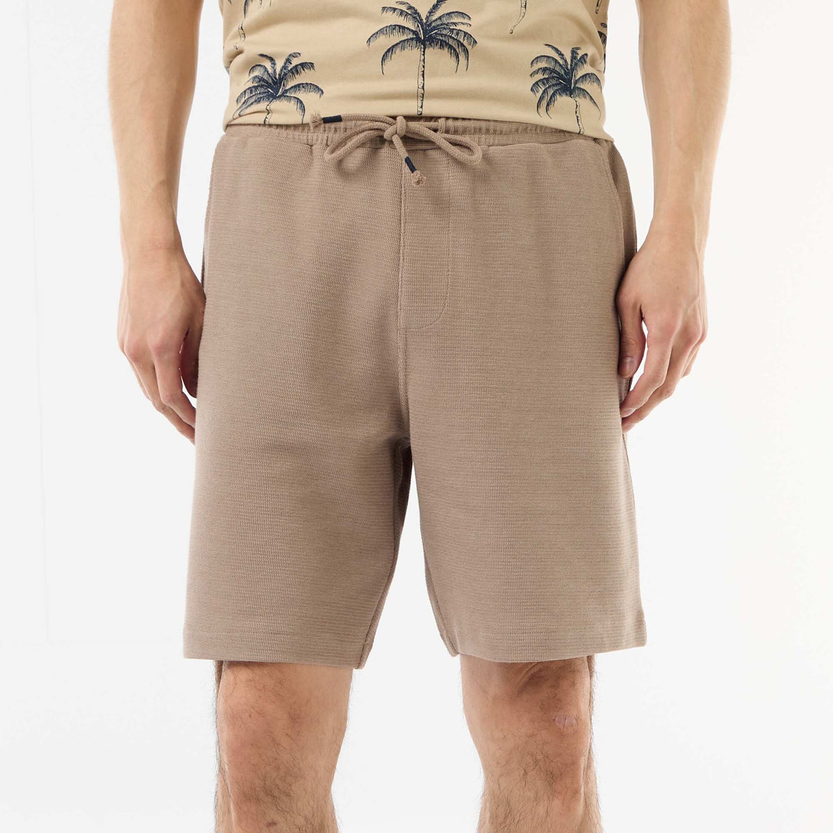 Bermuda de felpa ligera (felpa) BEIGE