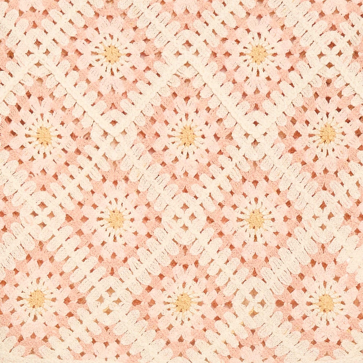 Sweater de punto calado con bordados de flores ROSA