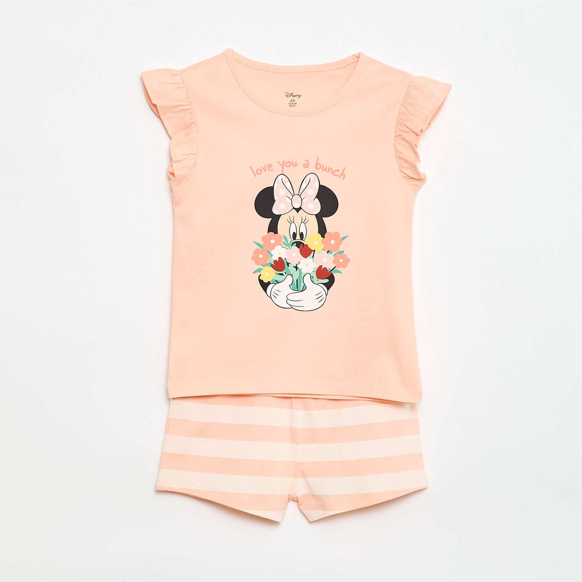 Pijama corto de 2 piezas 'Minnie' 'Disney' NARANJA