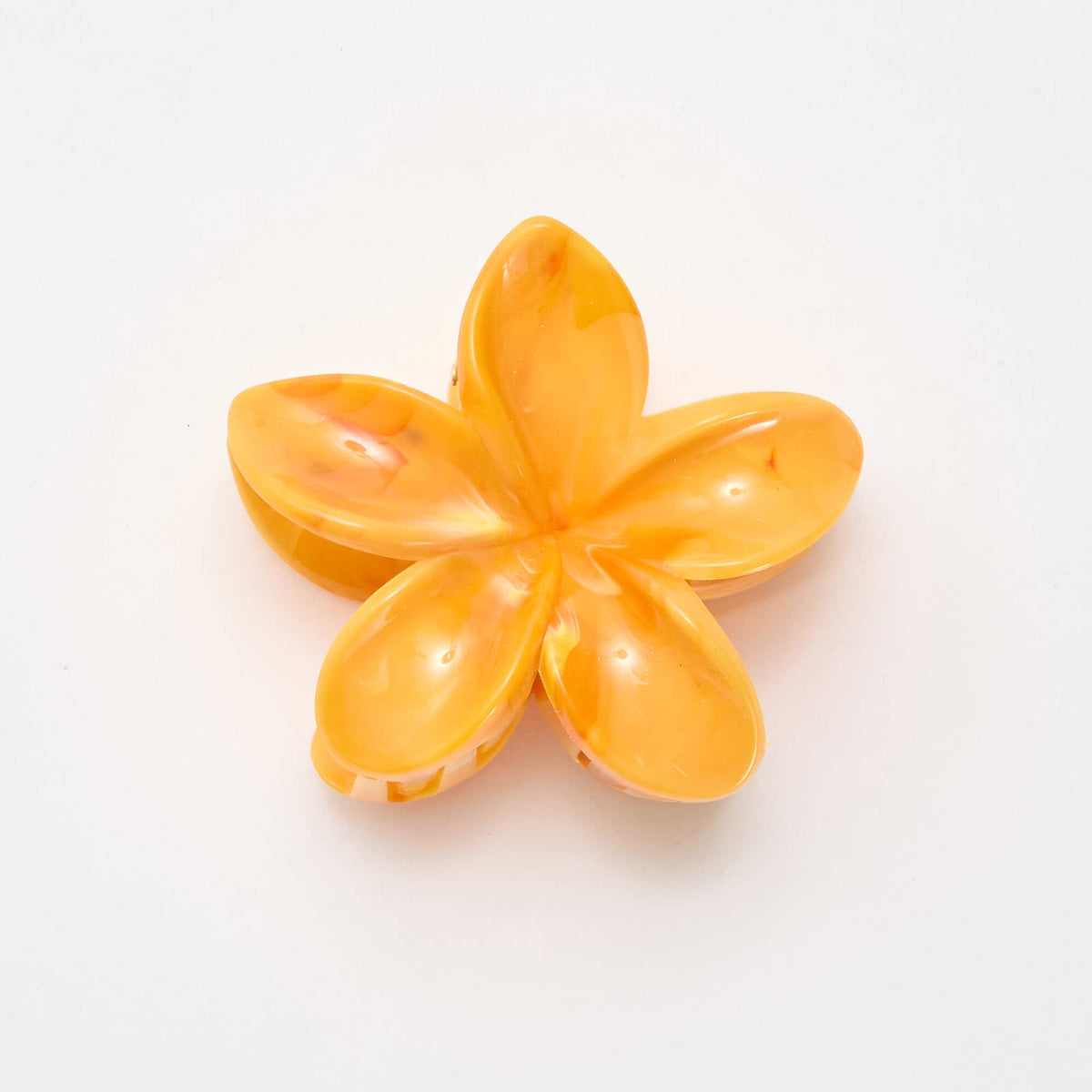 Pinza estilo flor de tiaré NARANJA
