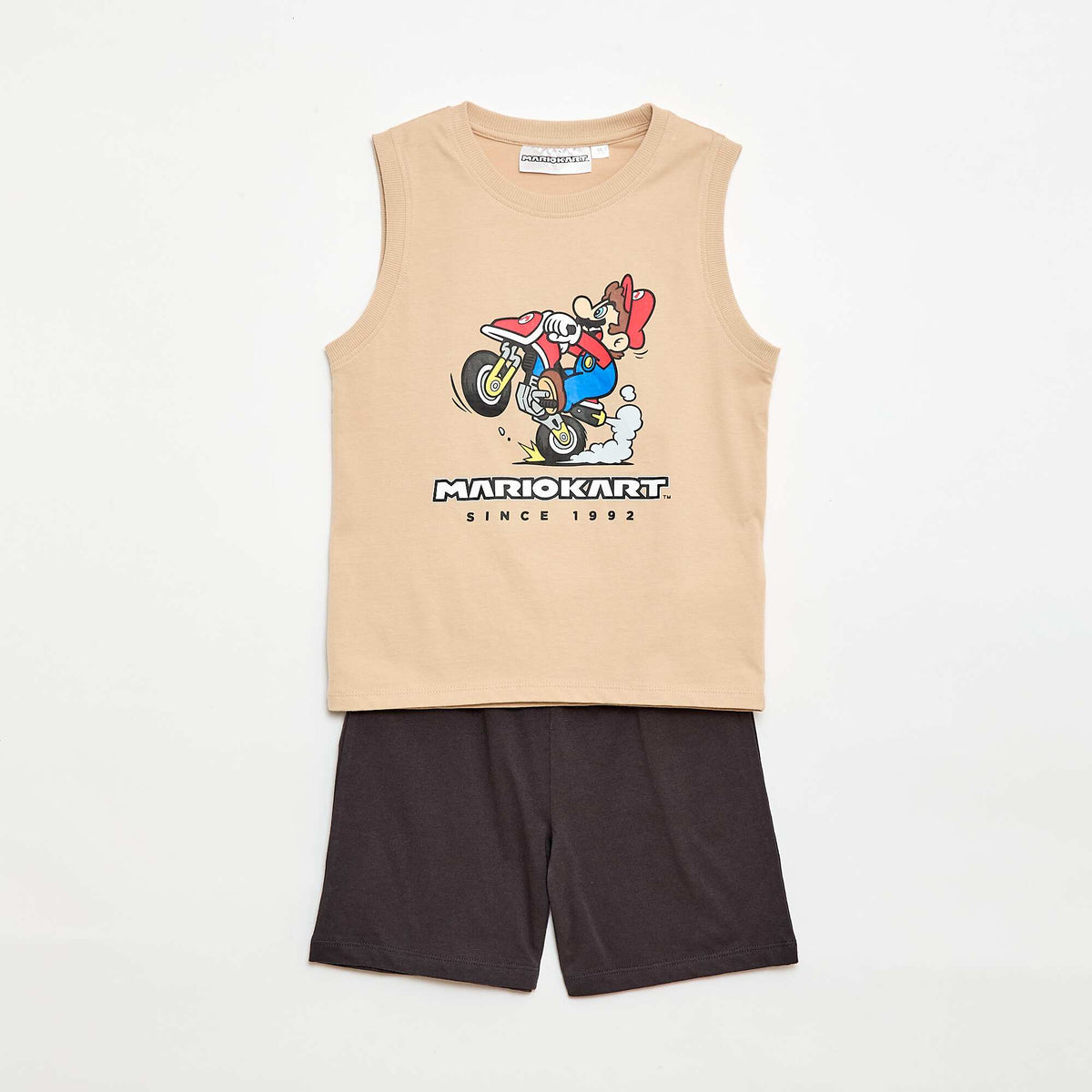 Pijama corto 'Mario Kart' pantalón corto + camiseta - 2 piezas BEIGE