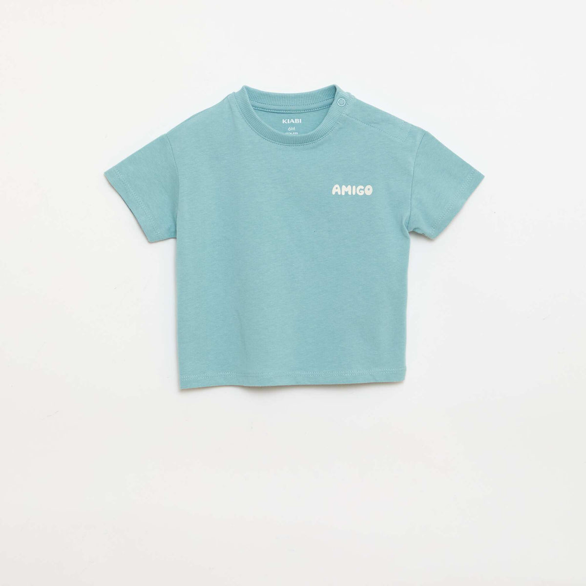 Pack de 2 camisetas de manga corta de punto de algodón BEIGE