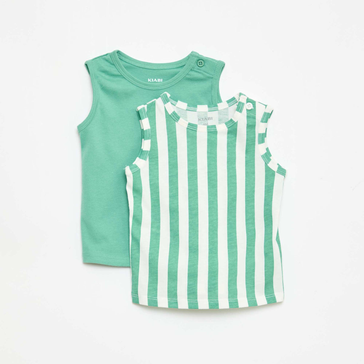 Pack de 2 camisetas de tirantes VERDE
