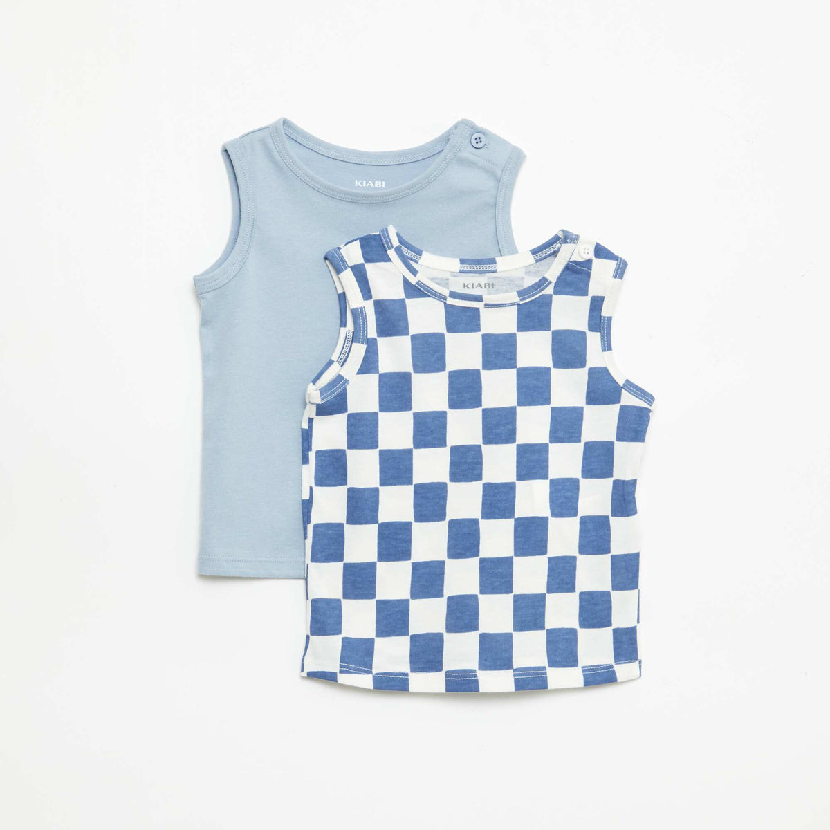 Pack de 2 camisetas de tirantes AZUL