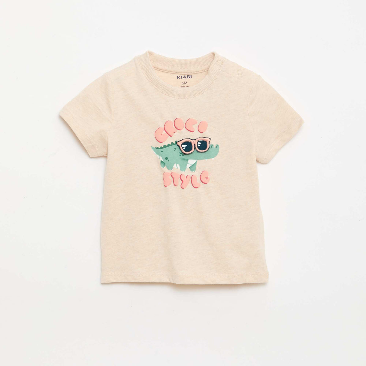 Camiseta con estampado animado BEIGE