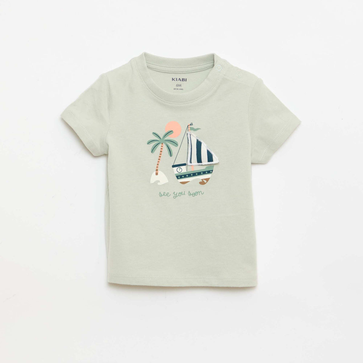 Camiseta con estampado animado VERDE