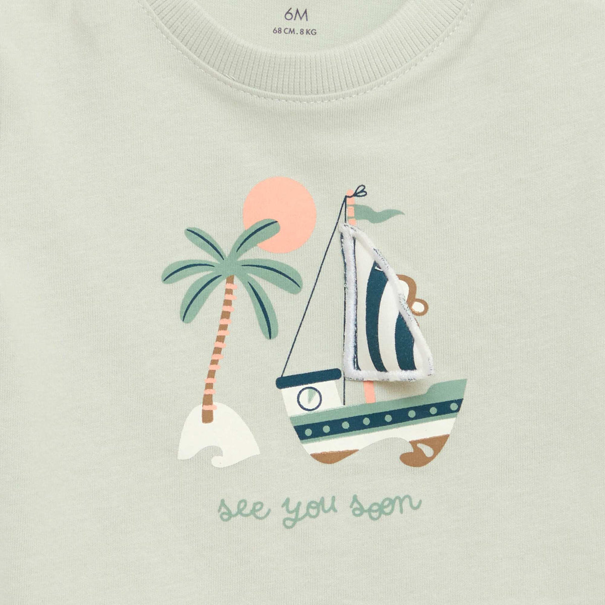 Camiseta con estampado animado VERDE