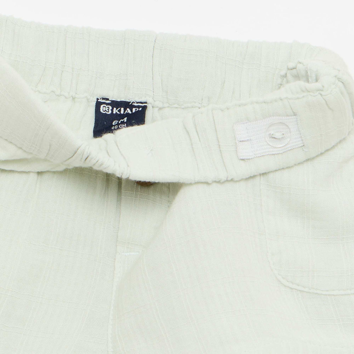 Pantalón corto de algodón con 2 bolsillos de parche AZUL