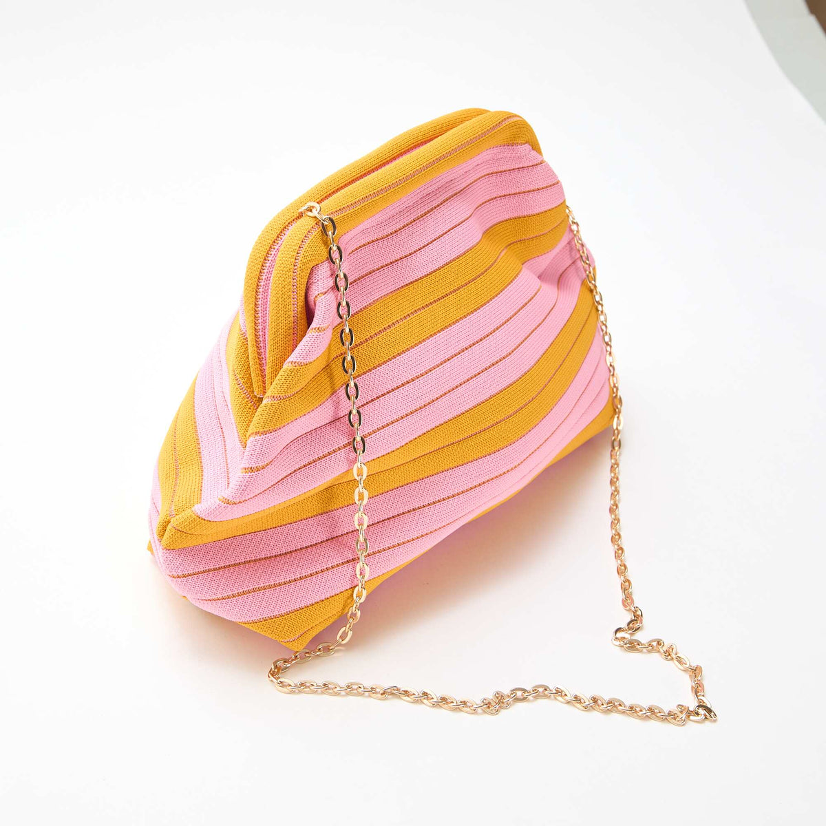 Bolso bandolera estilo saco AMARILLO