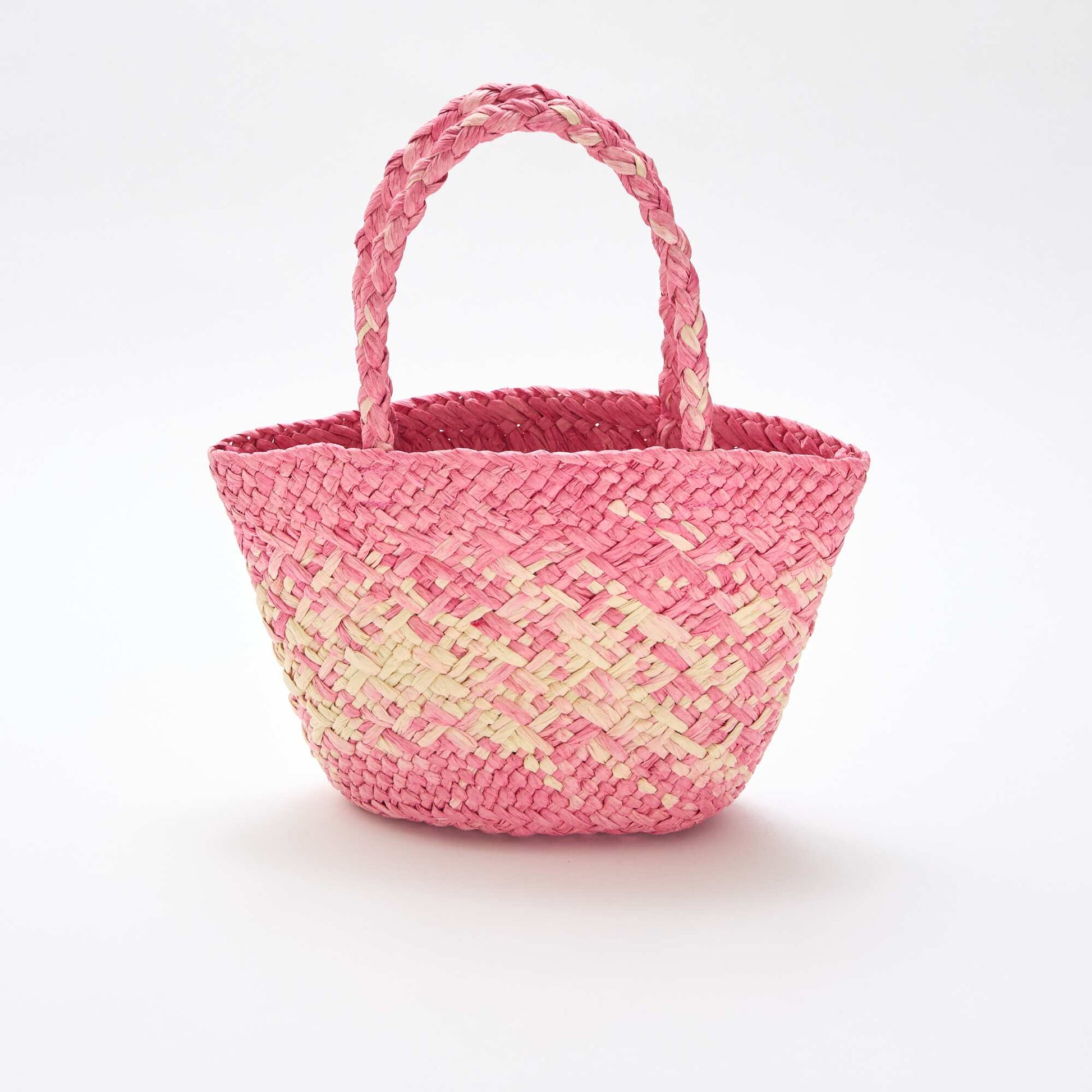 Bolso de papel trenzado ROSA