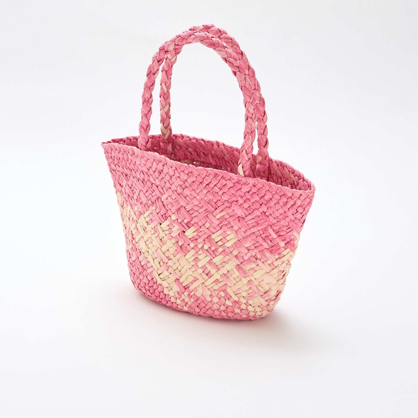 Bolso de papel trenzado ROSA
