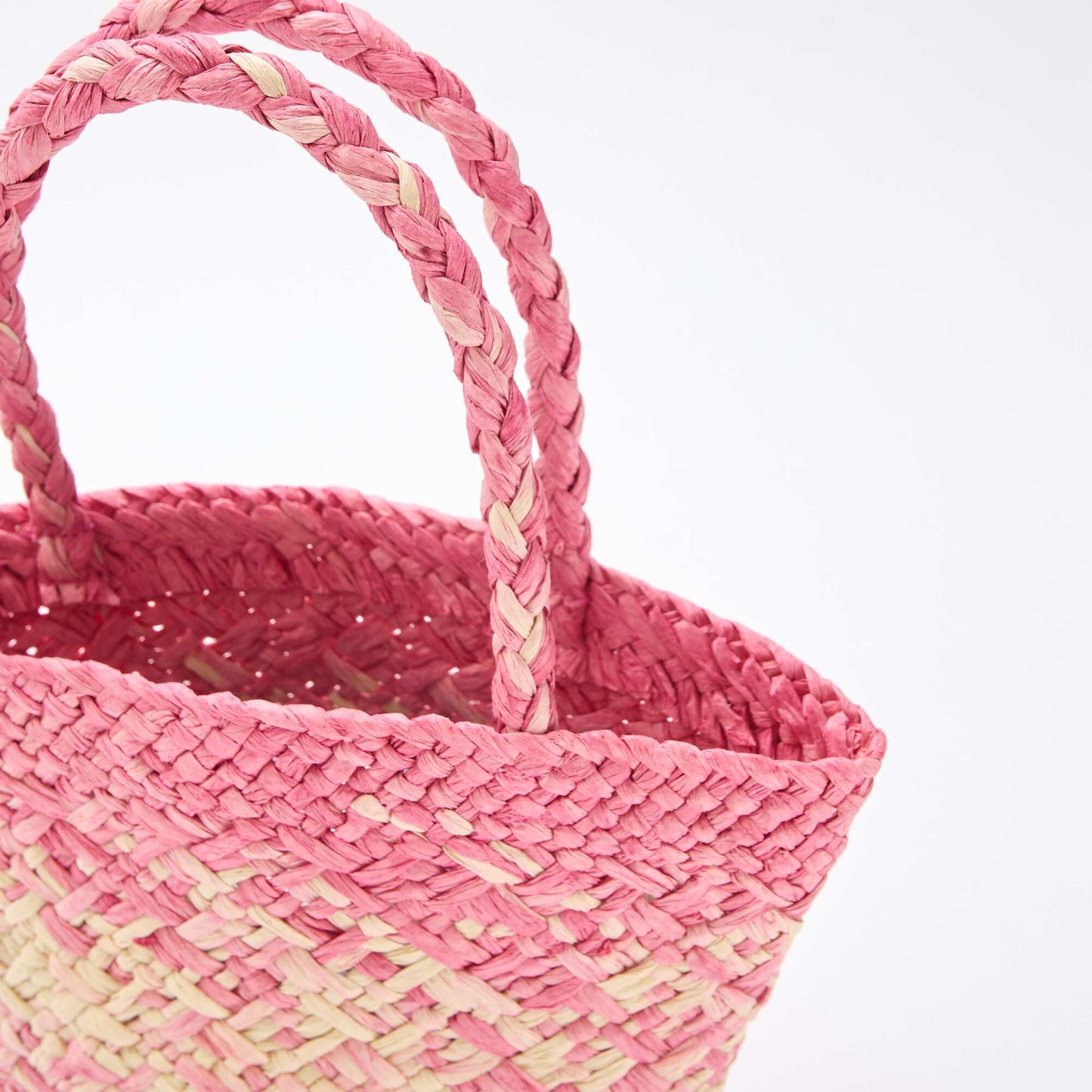 Bolso de papel trenzado ROSA
