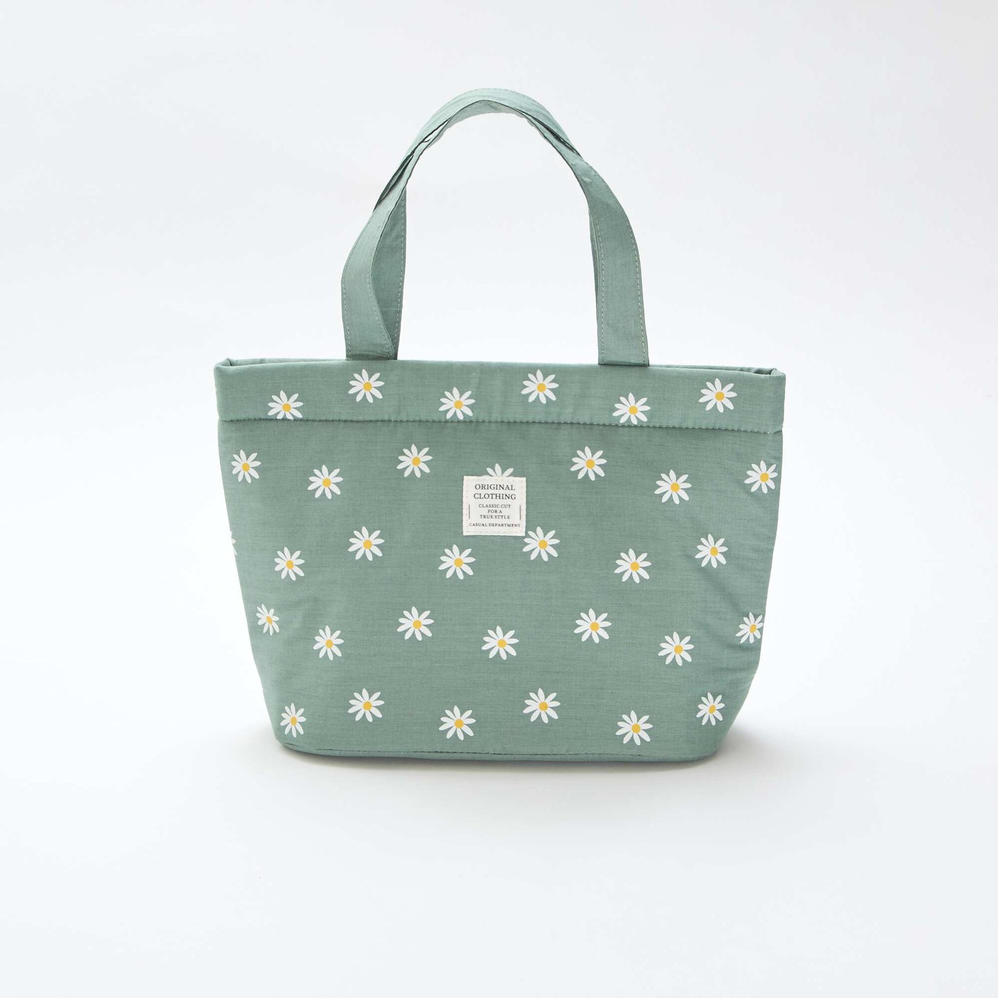 Bolso de tela acolchado VERDE