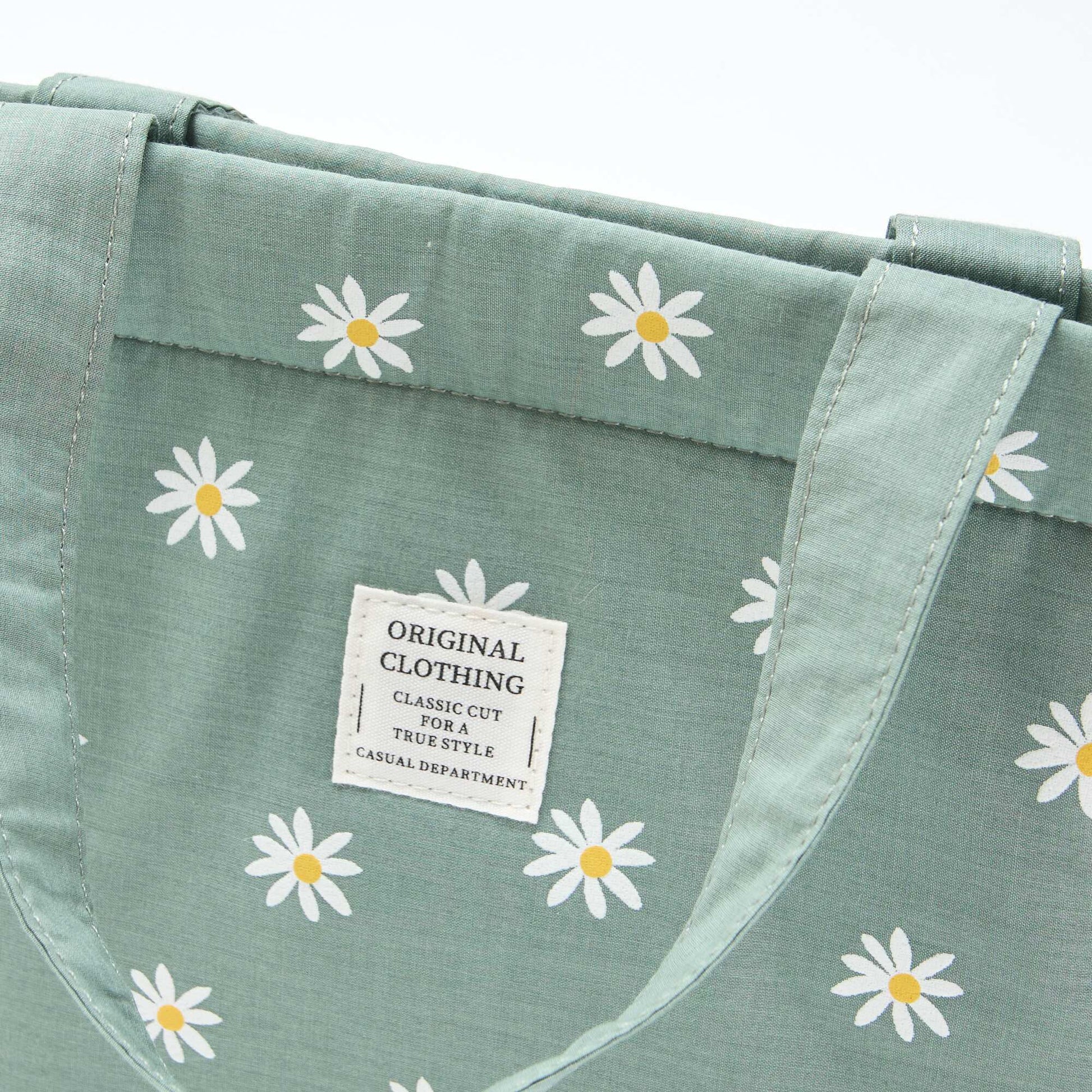 Bolso de tela acolchado VERDE