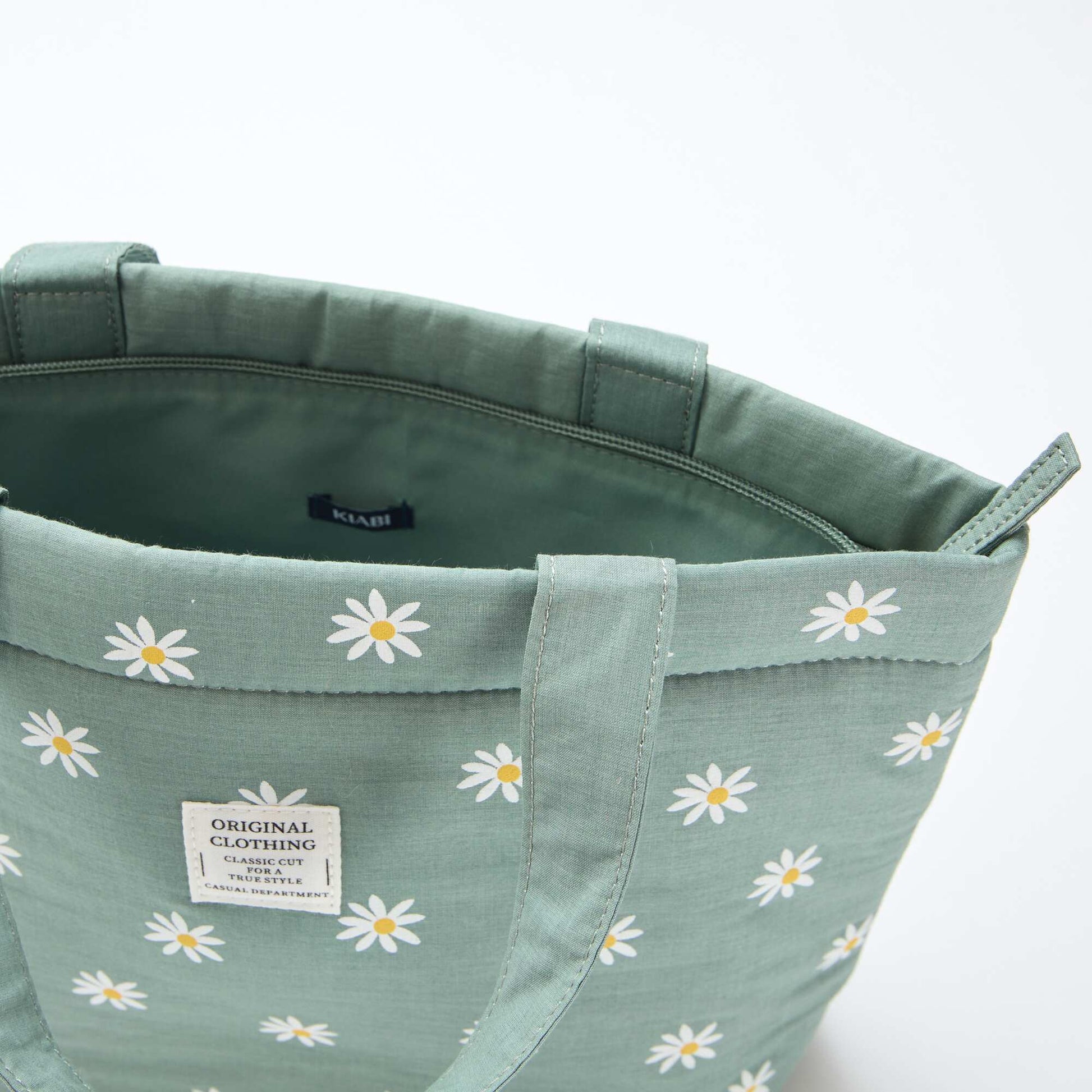 Bolso de tela acolchado VERDE