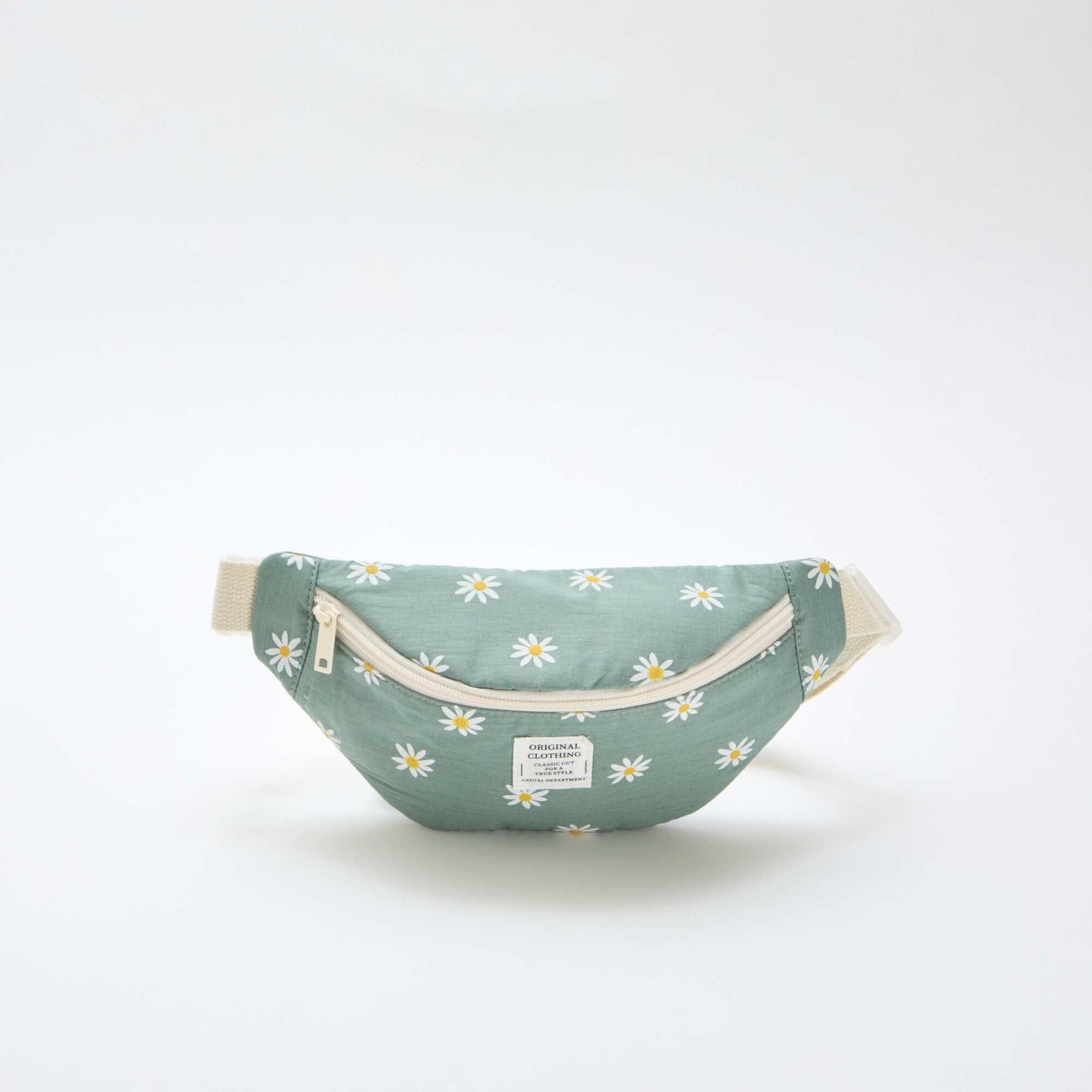 Riñonera estampada all-over floral en algodón VERDE