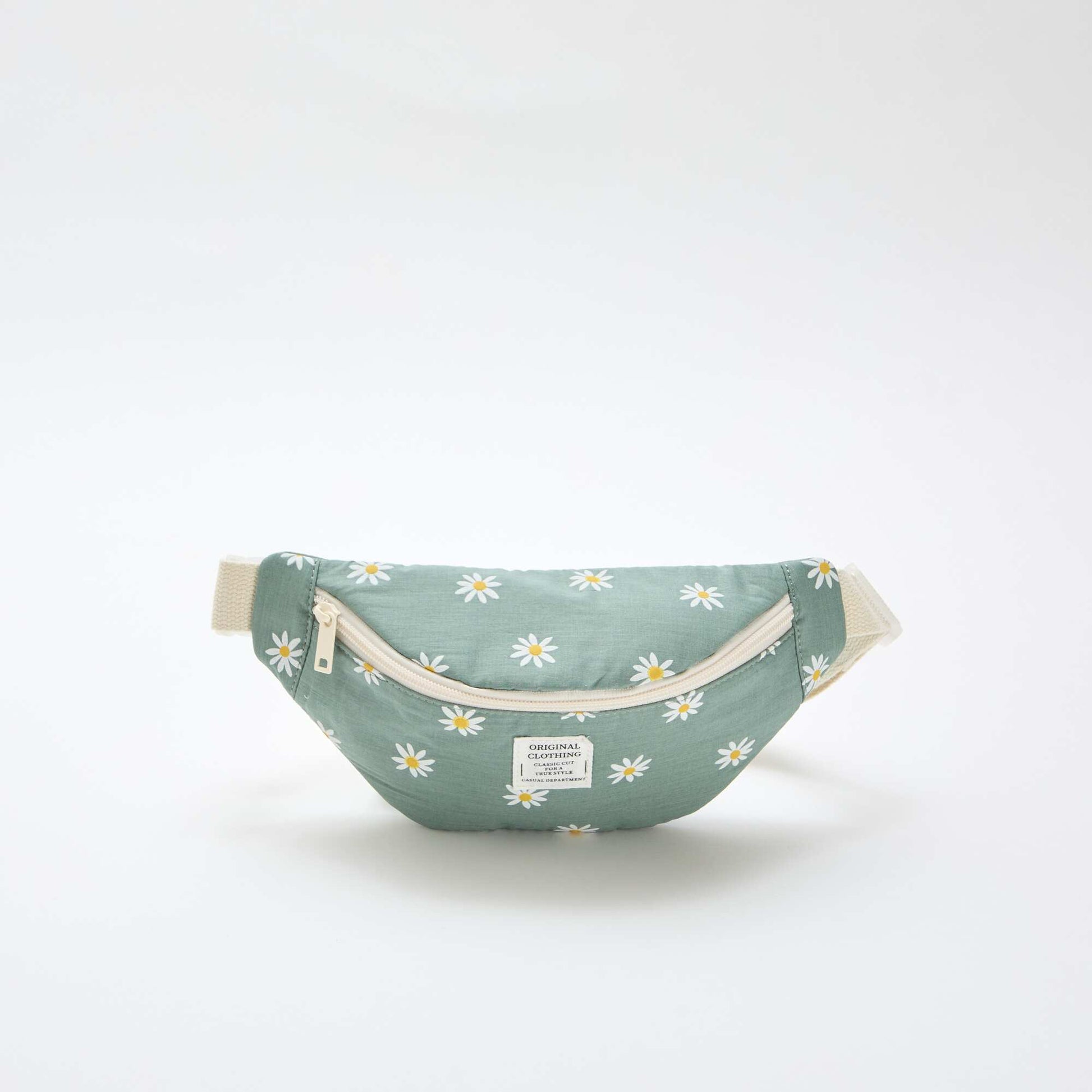 Riñonera estampada all-over floral en algodón VERDE