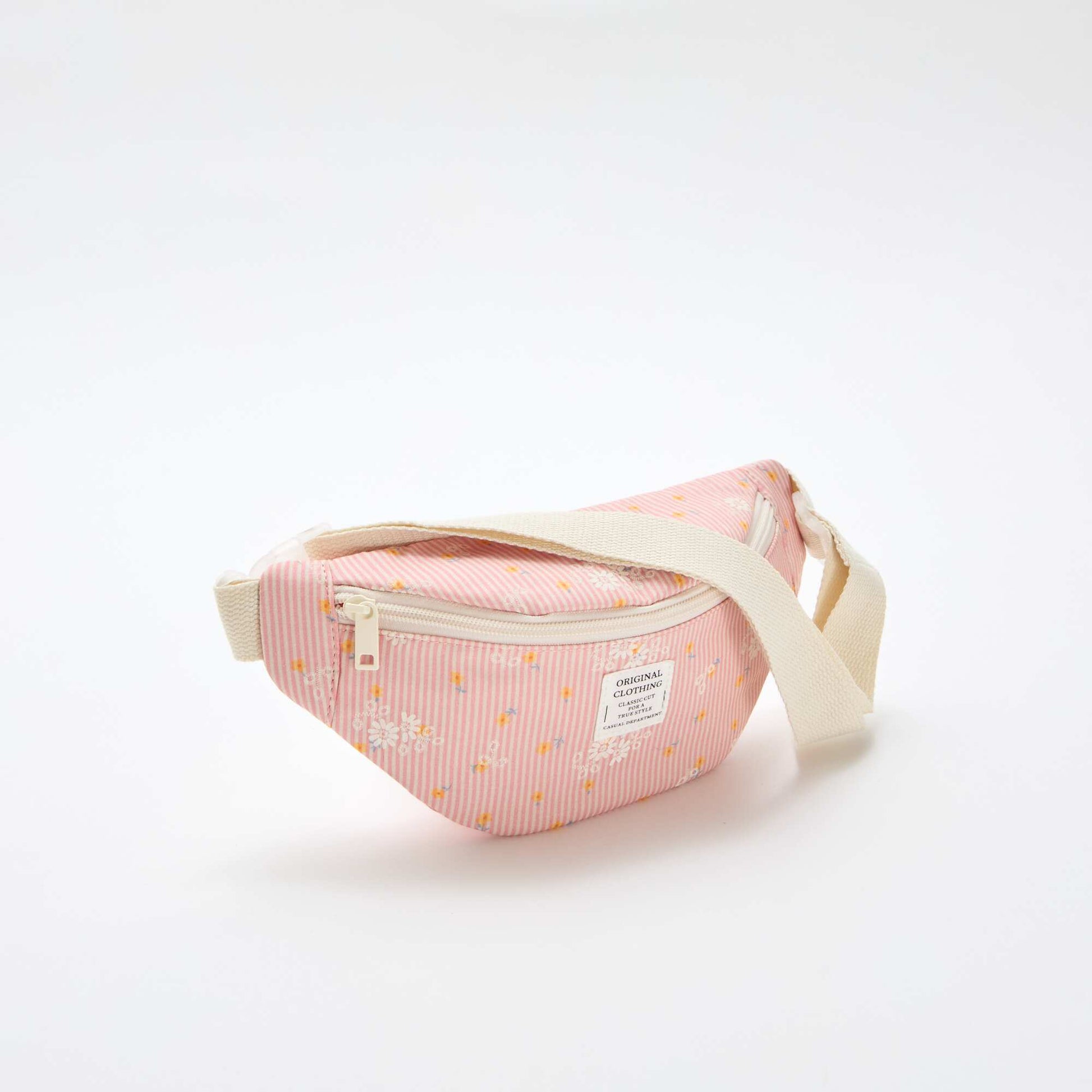 Riñonera estampada all-over floral en algodón ROSA