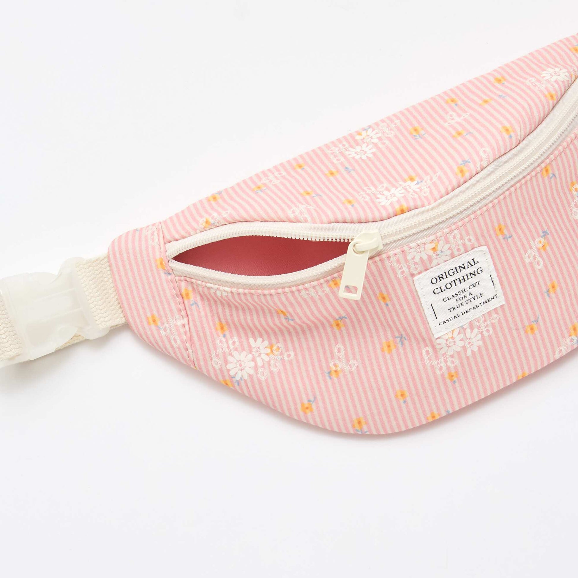 Riñonera estampada all-over floral en algodón ROSA