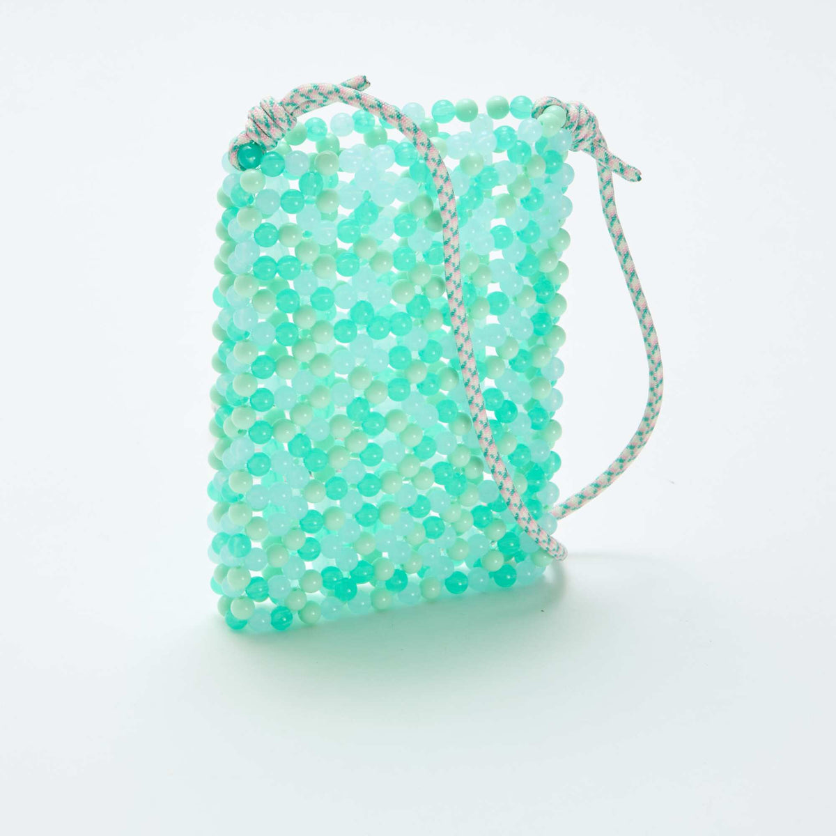 Bolsito de teléfono de perlas VERDE