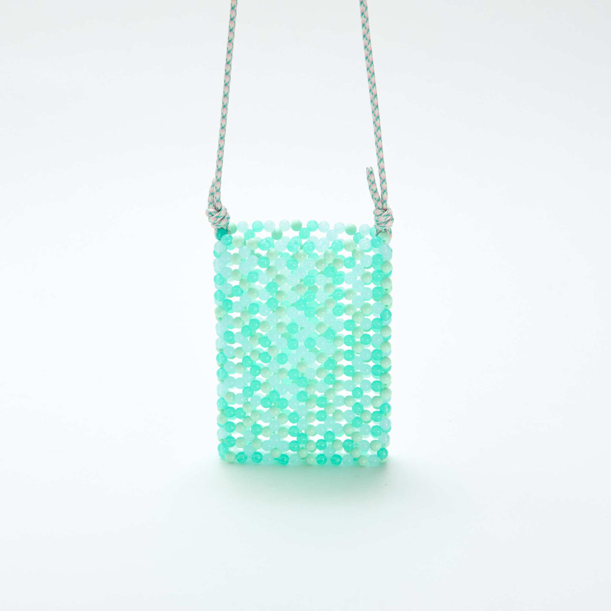 Bolsito de teléfono de perlas VERDE