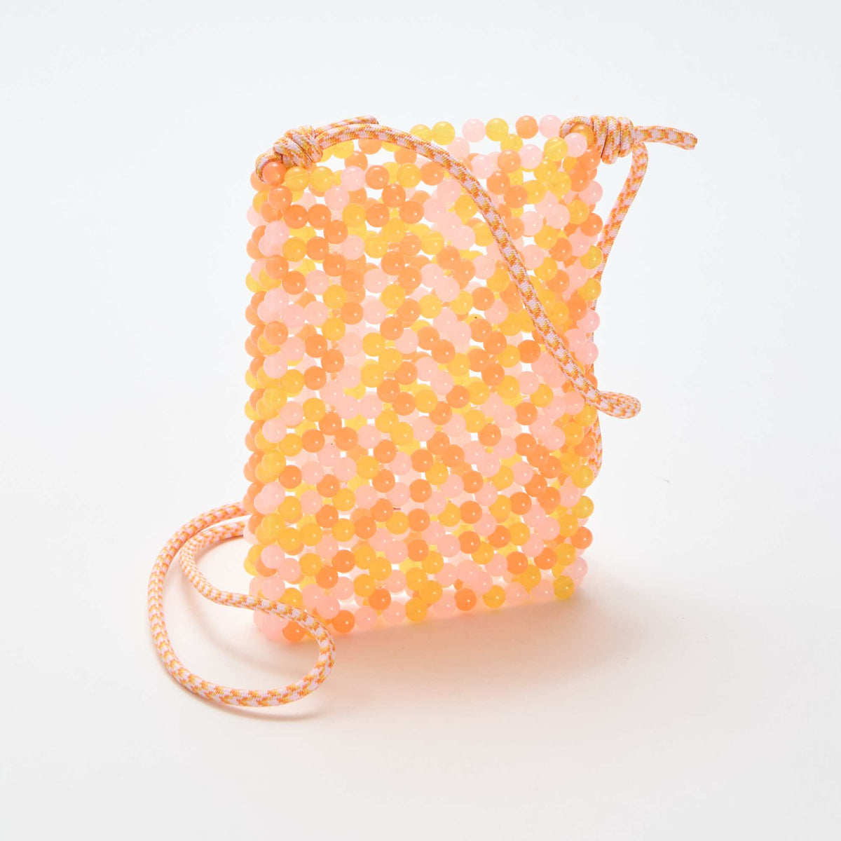 Bolsito de teléfono de perlas NARANJA