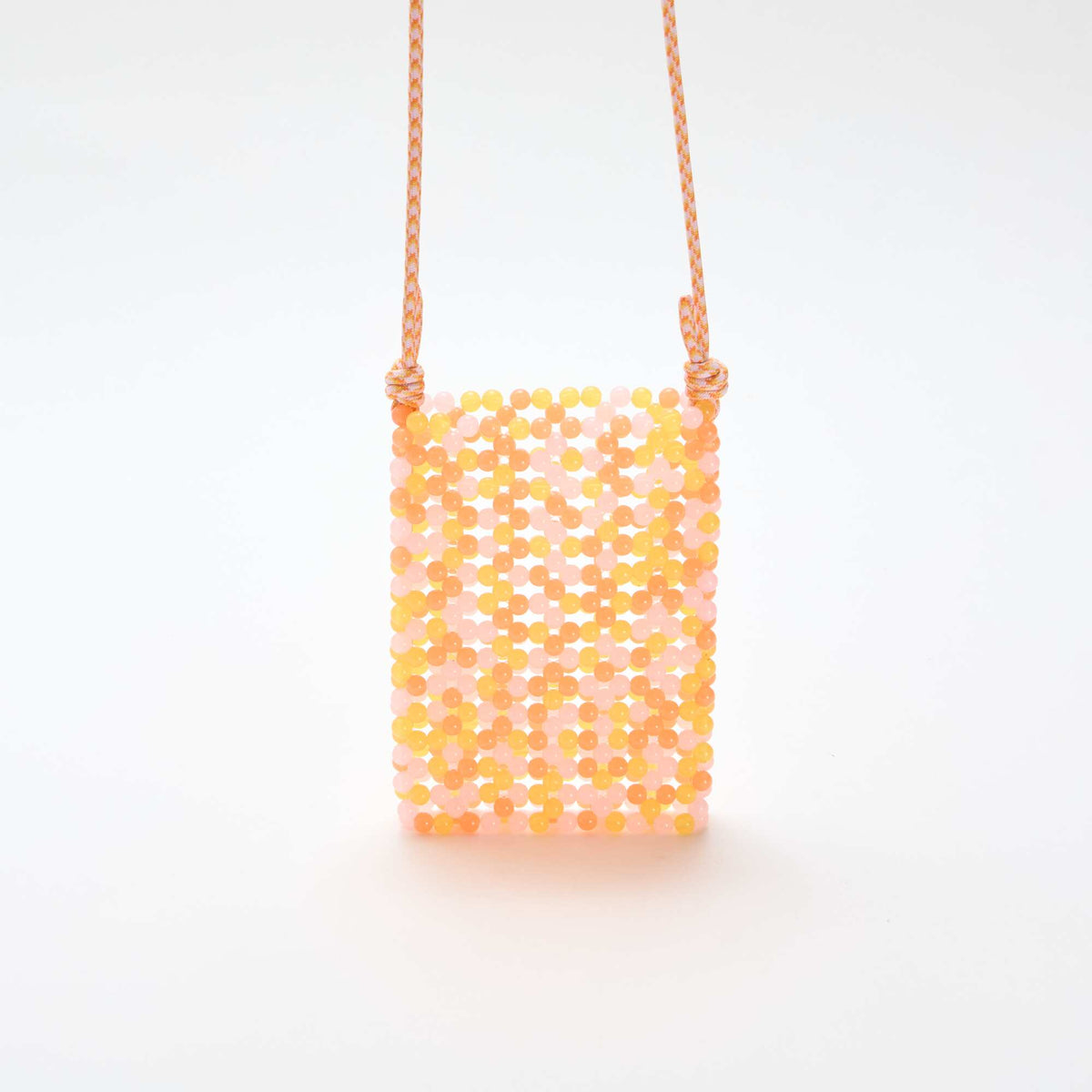 Bolsito de teléfono de perlas NARANJA