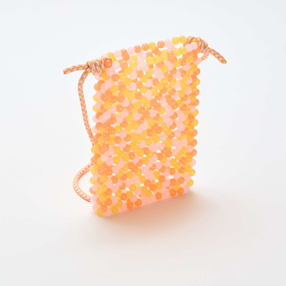 Bolsito de teléfono de perlas NARANJA