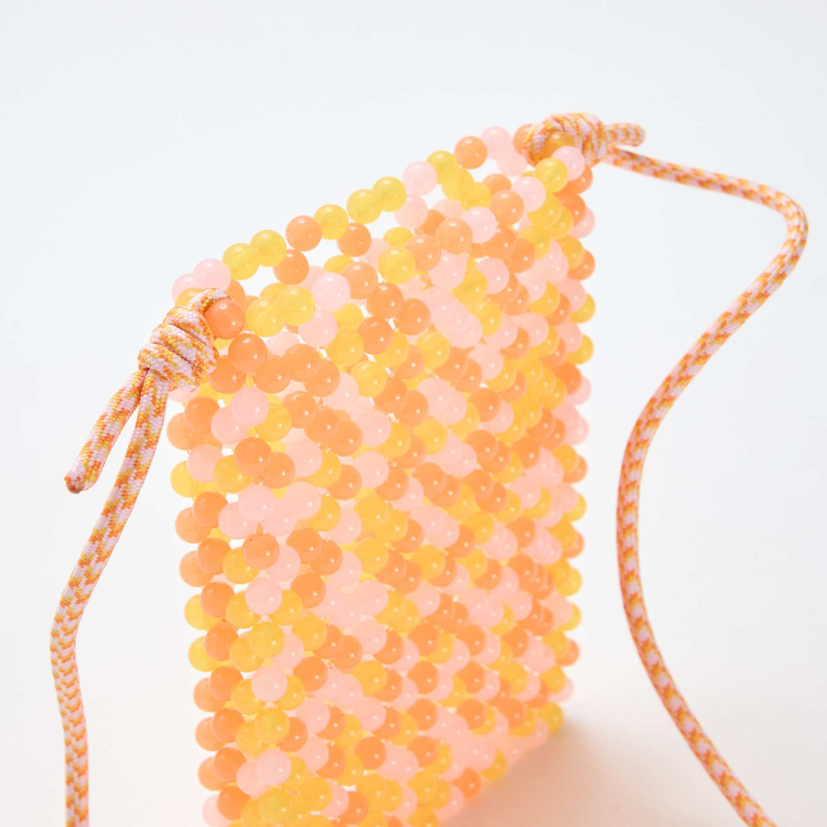 Bolsito de teléfono de perlas NARANJA