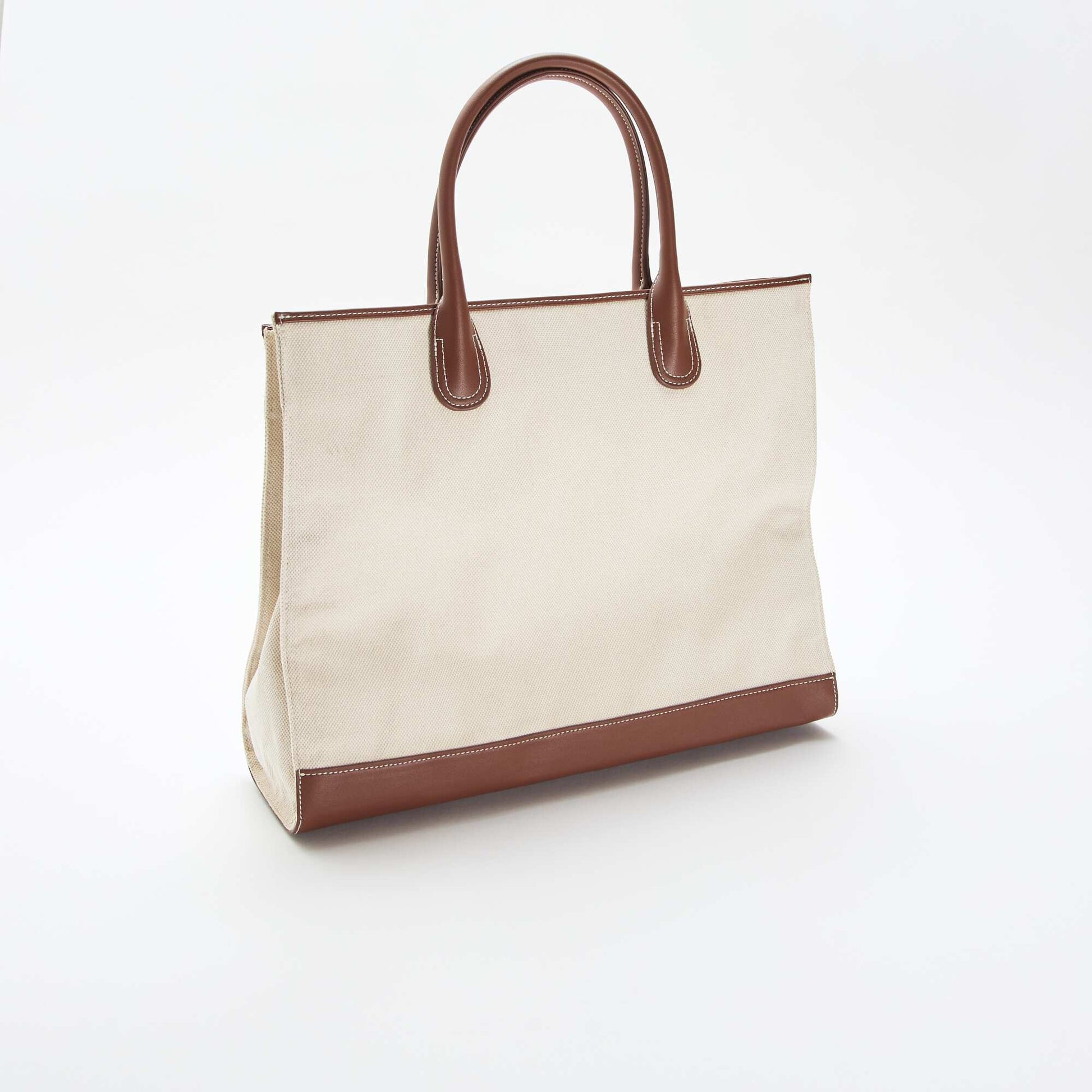 Bolso tote de lona BEIGE