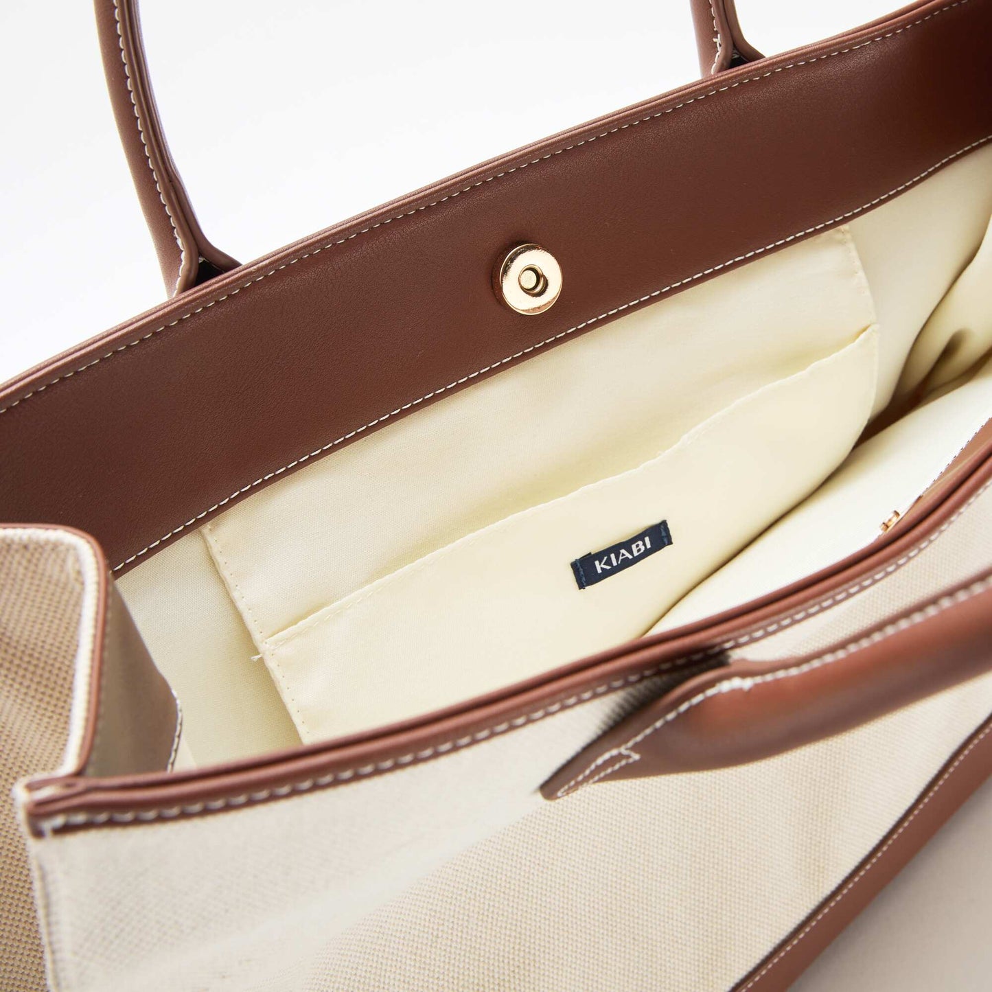 Bolso tote de lona BEIGE