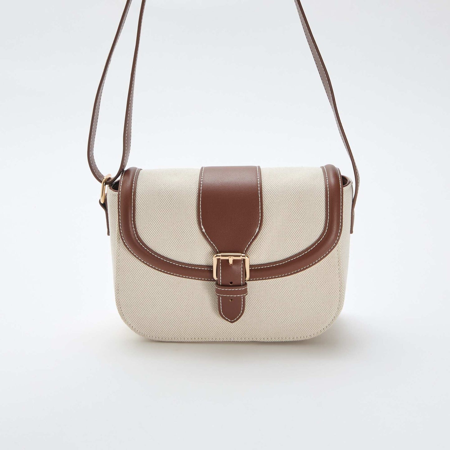 Bolso de mano con bandolera BEIGE
