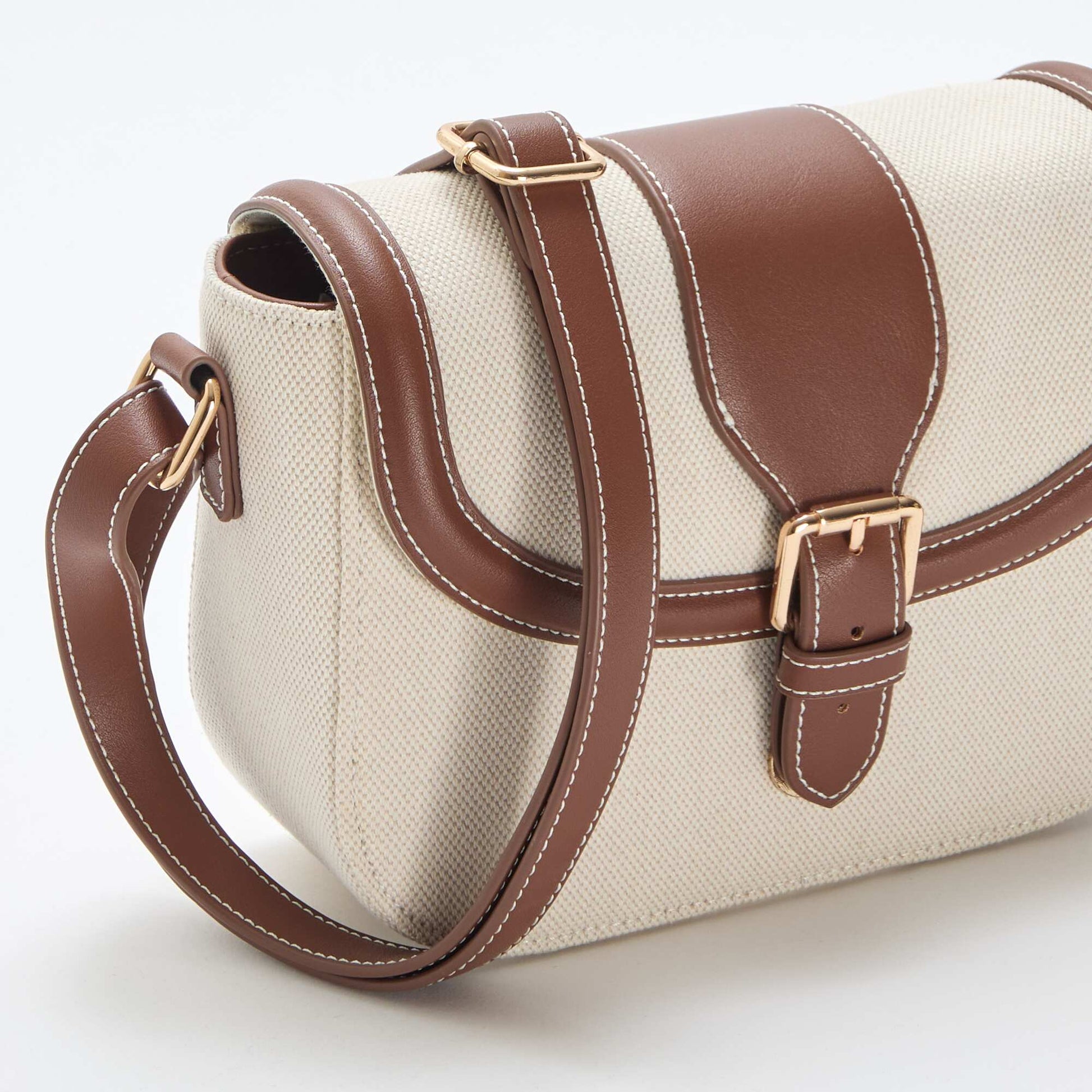 Bolso de mano con bandolera BEIGE