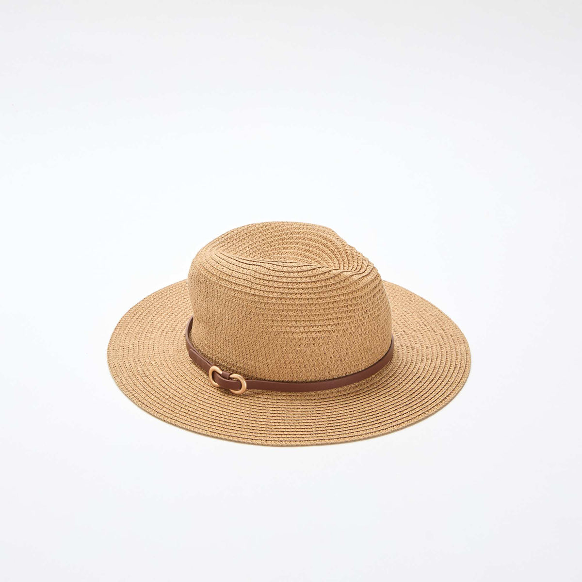 Sombrero de paja estilo panamá BEIGE