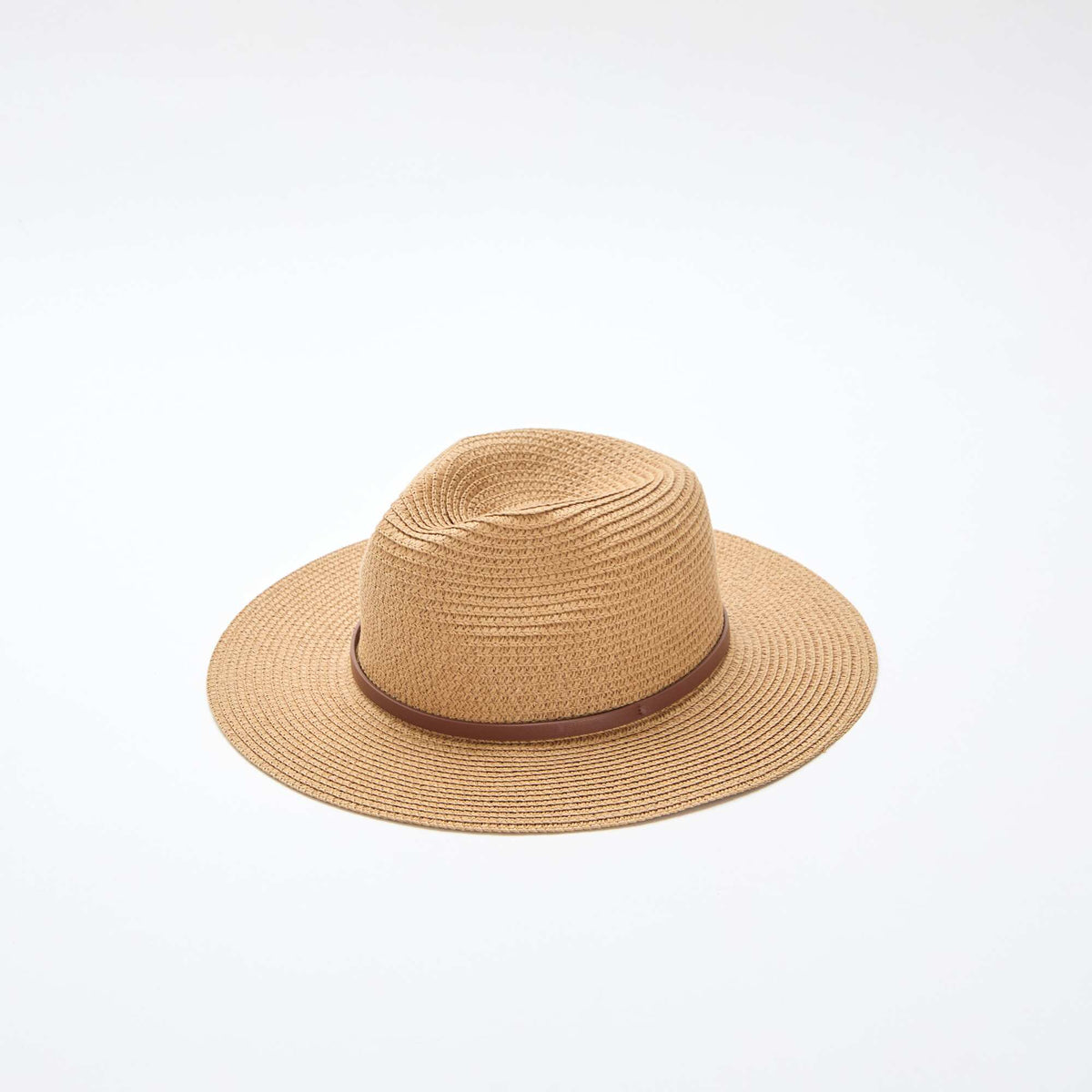 Sombrero de paja estilo panamá BEIGE