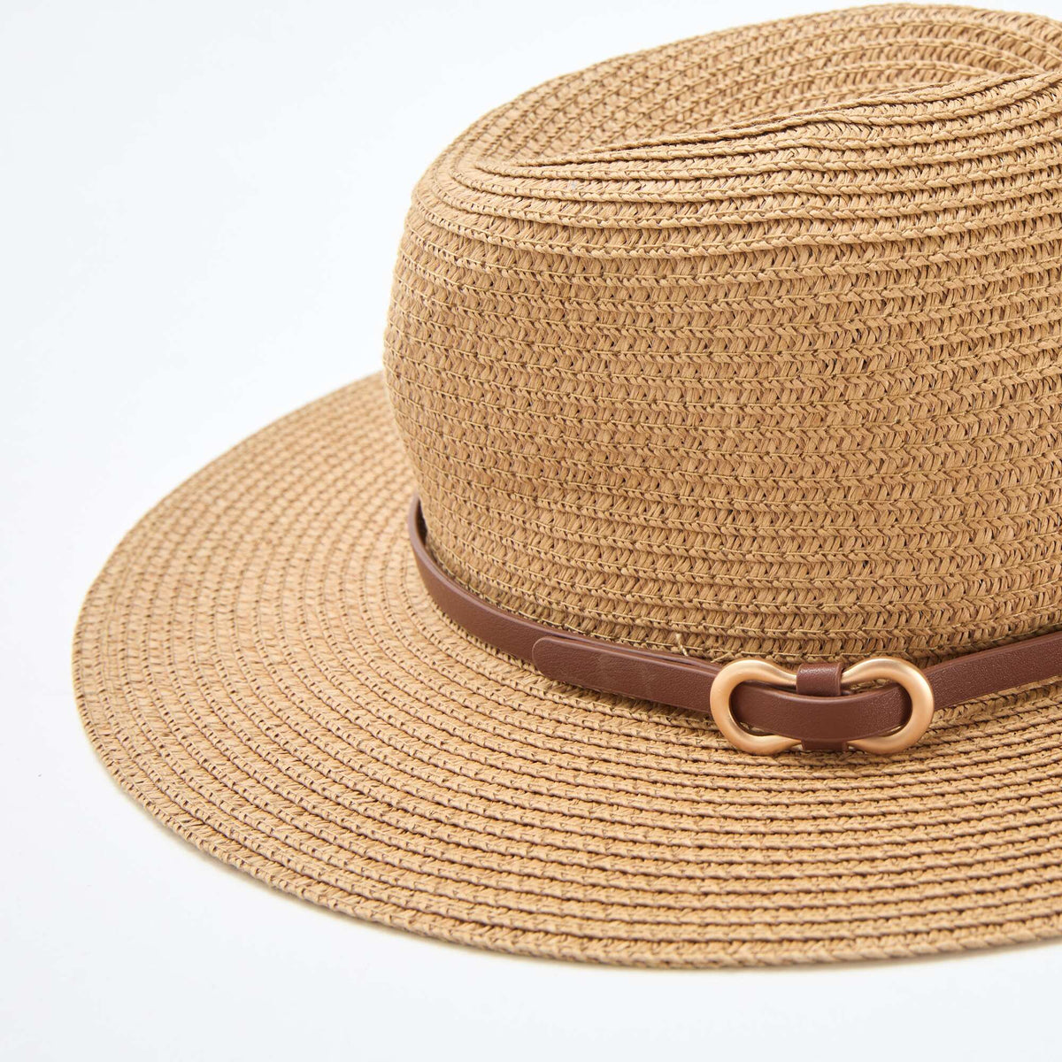 Sombrero de paja estilo panamá BEIGE