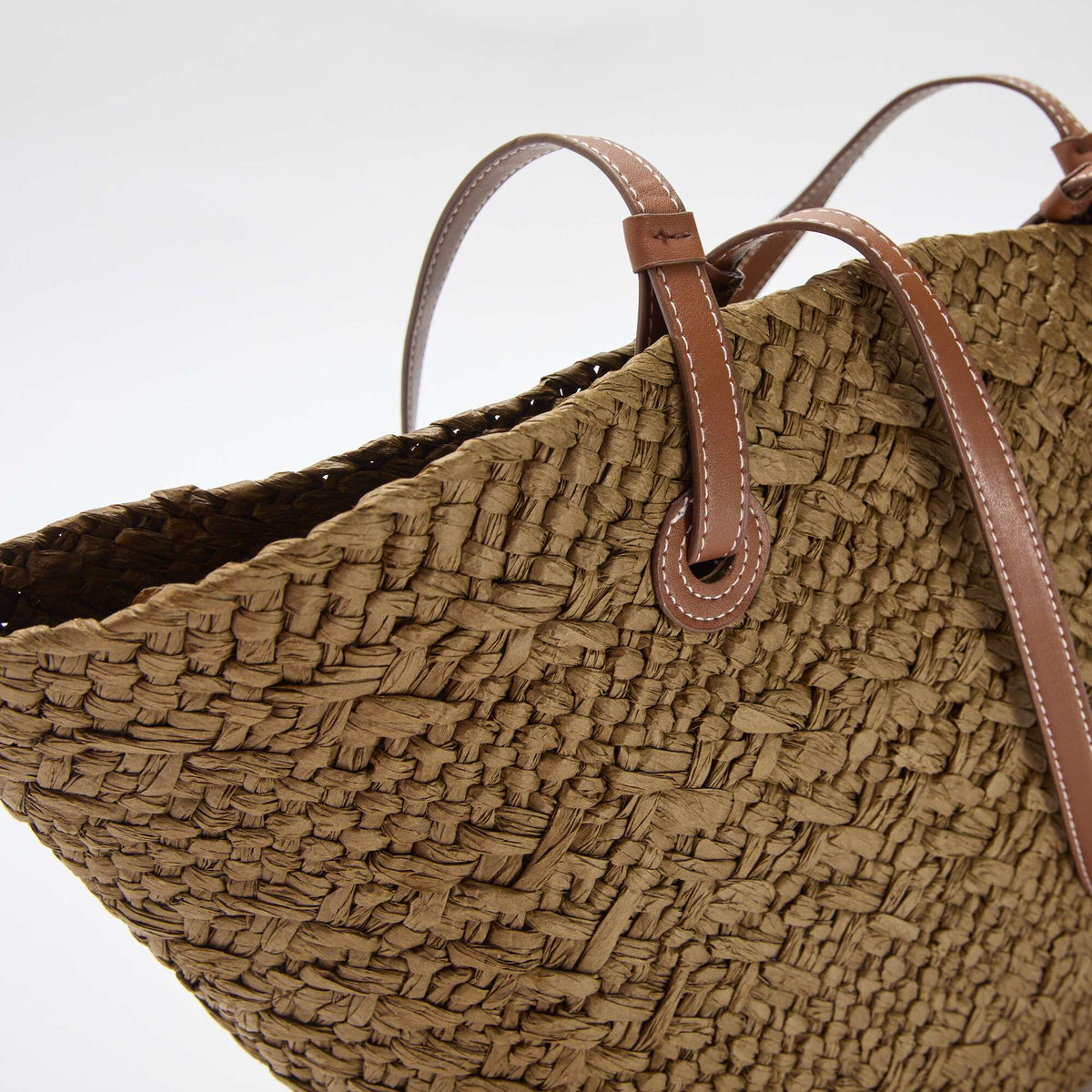 Bolso capazo con asas KAKI