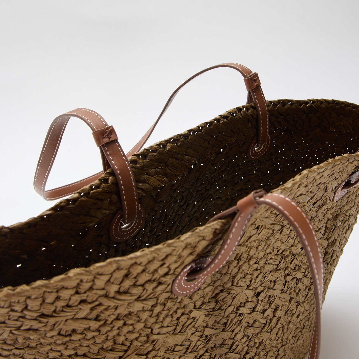 Bolso capazo con asas KAKI