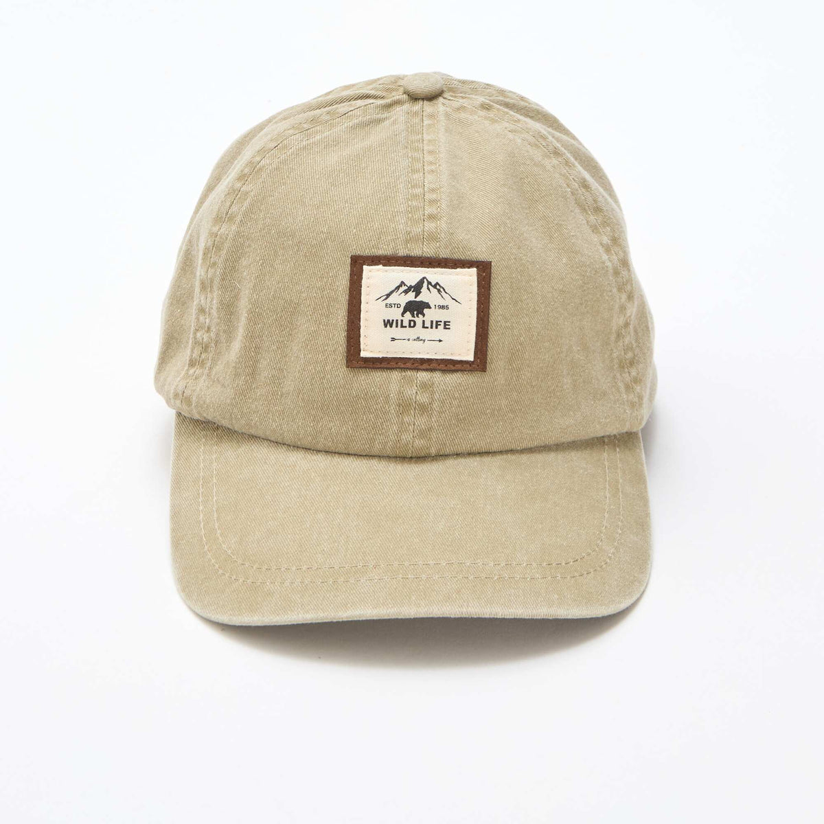 Gorra de tela BEIGE