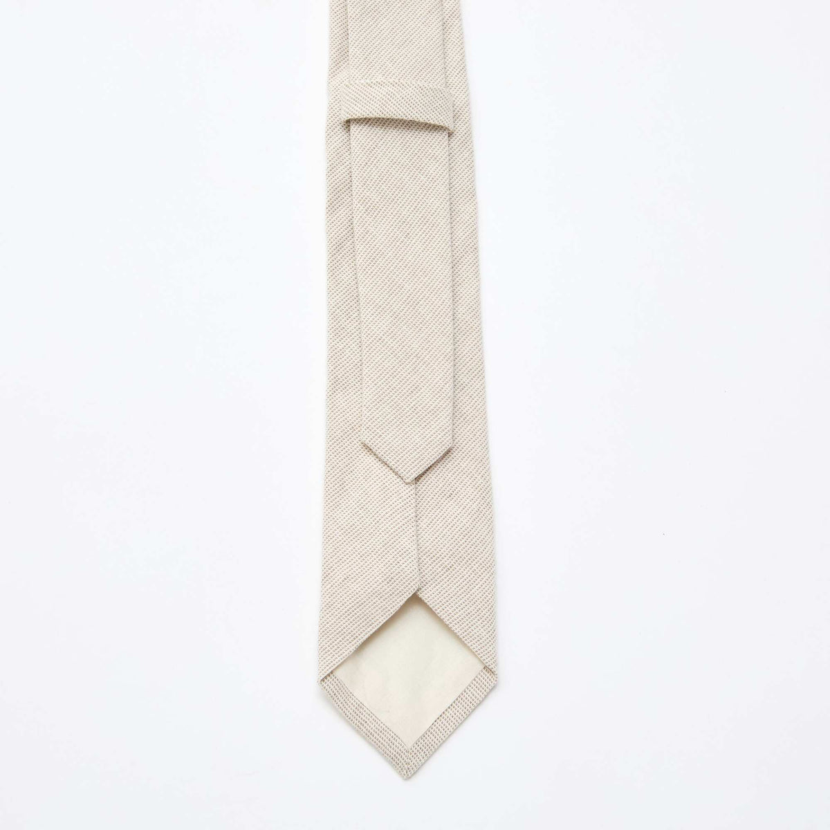 Corbata de lino mezclado BEIGE
