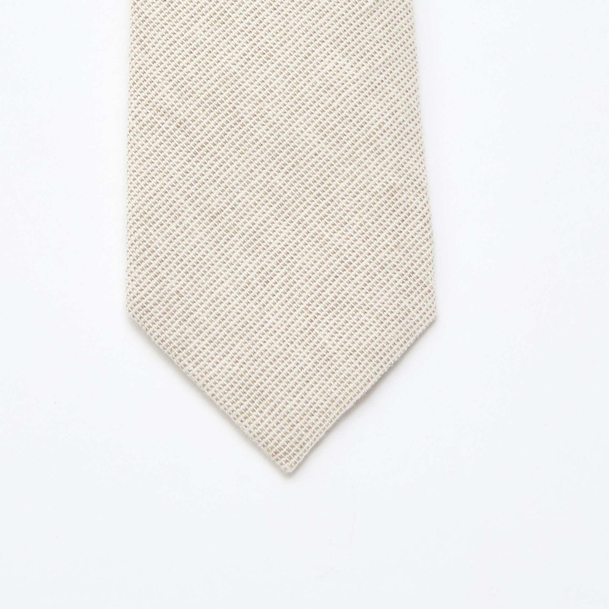 Corbata de lino mezclado BEIGE