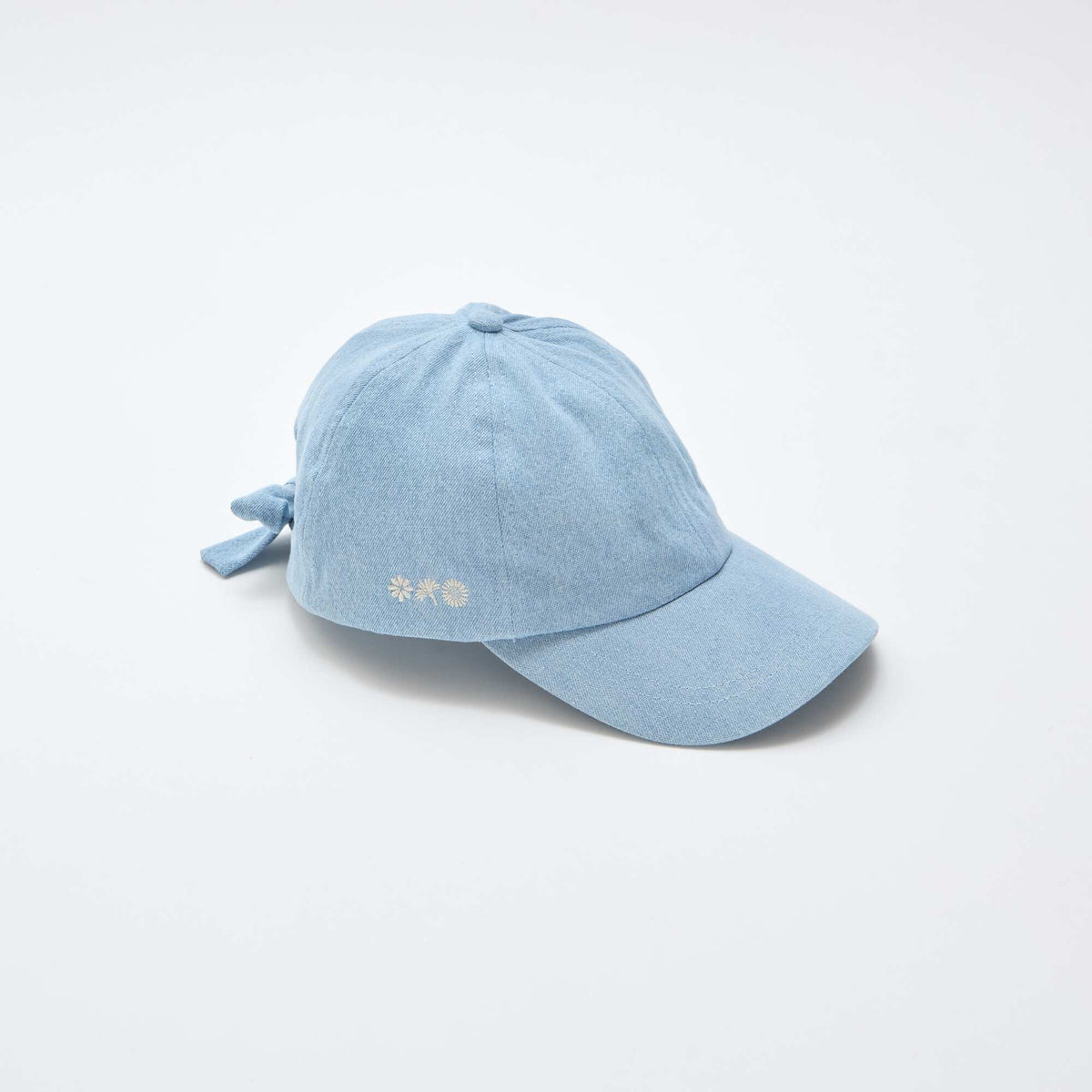 Gorra con lazo de fantasía en la parte trasera AZUL