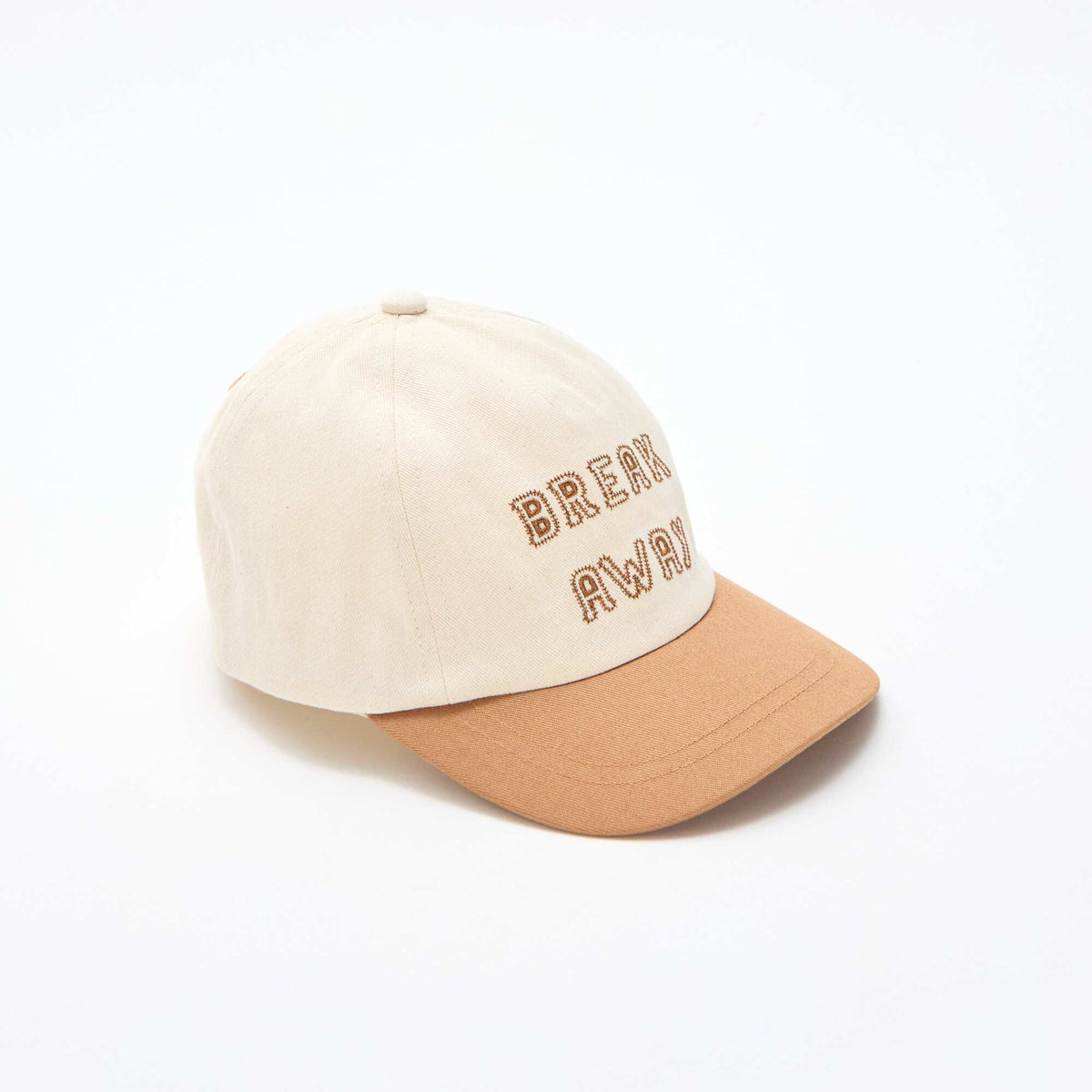 Gorra bordada en tejido BEIGE