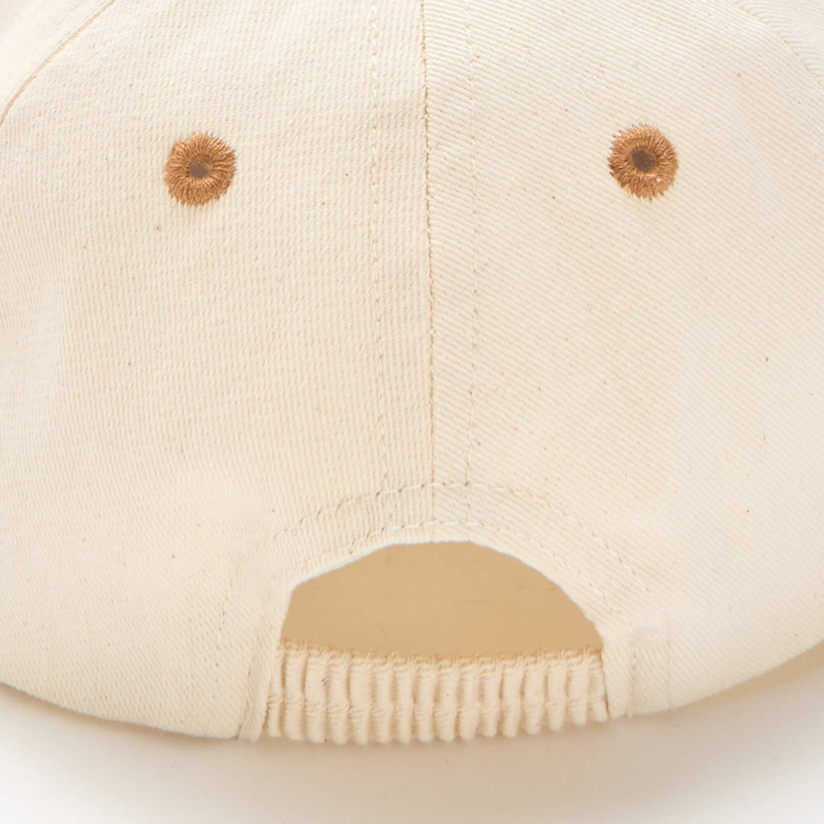 Gorra bordada en tejido BEIGE