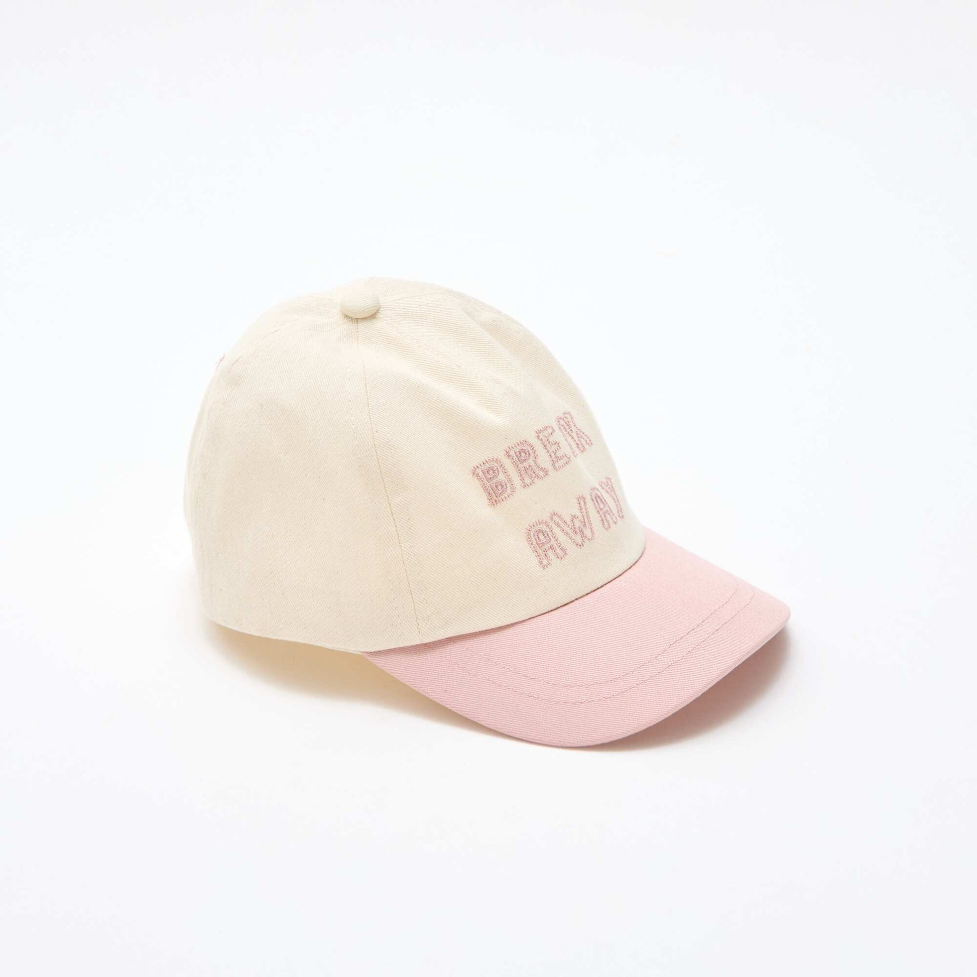 Gorra bordada en tejido BEIGE