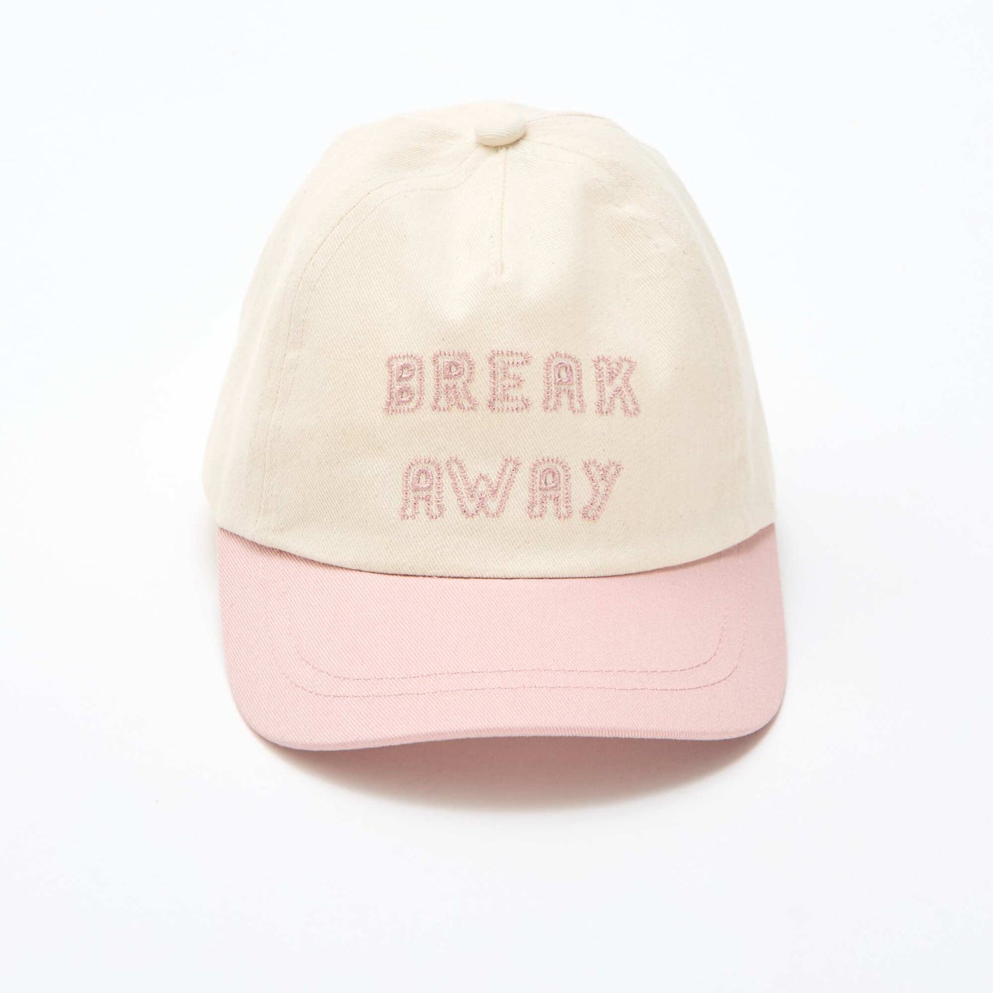 Gorra bordada en tejido BEIGE