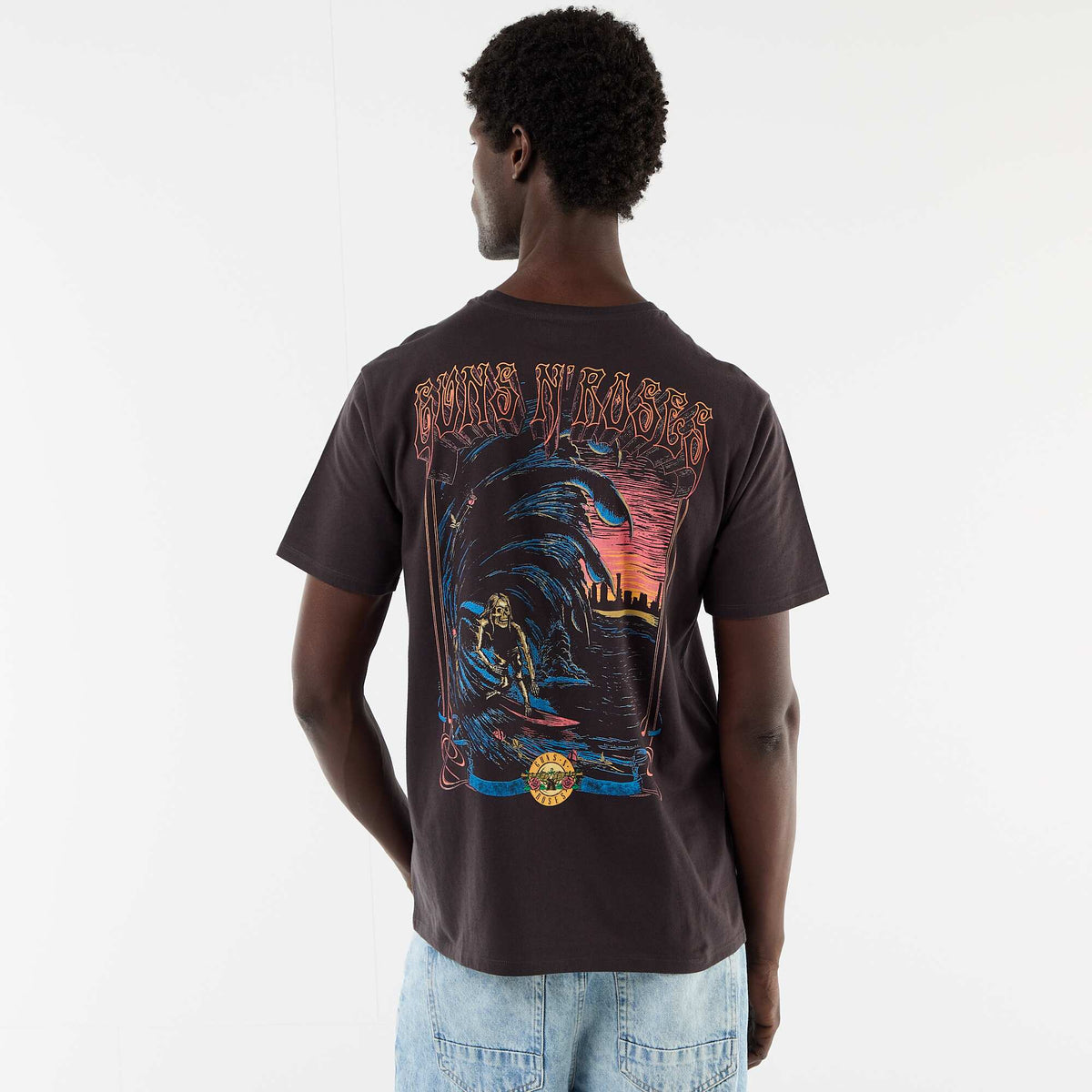 Camiseta 'Guns\'N Roses' de manga corta NEGRO