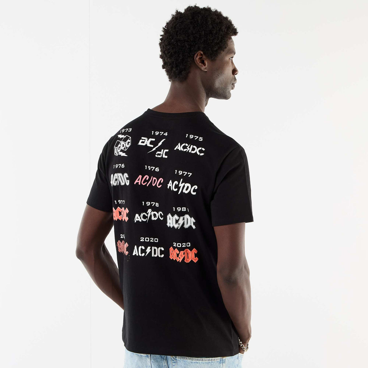 Camiseta de manga corta 'AC/DC' NEGRO