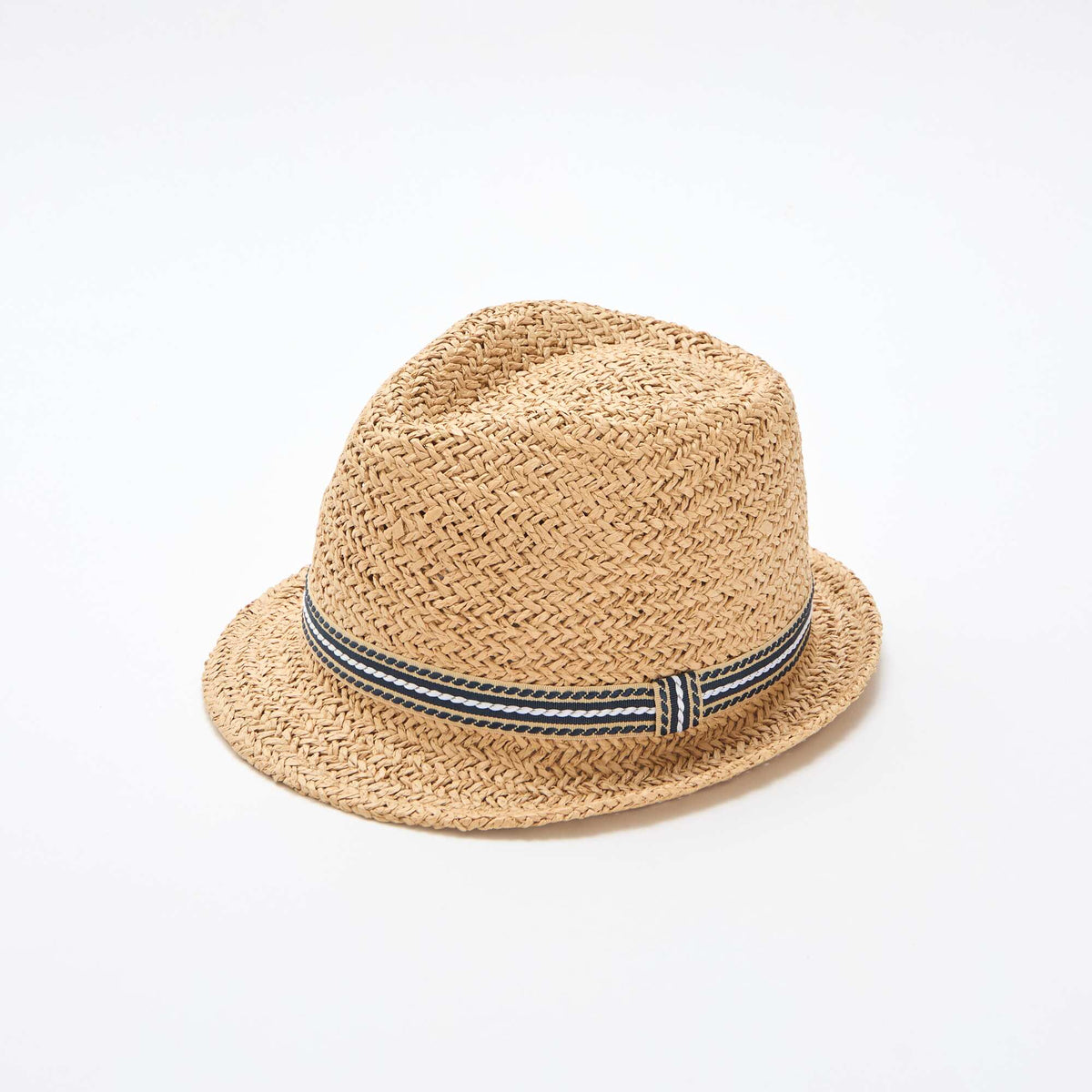 Sombrero de paja estilo Borsalino BEIGE